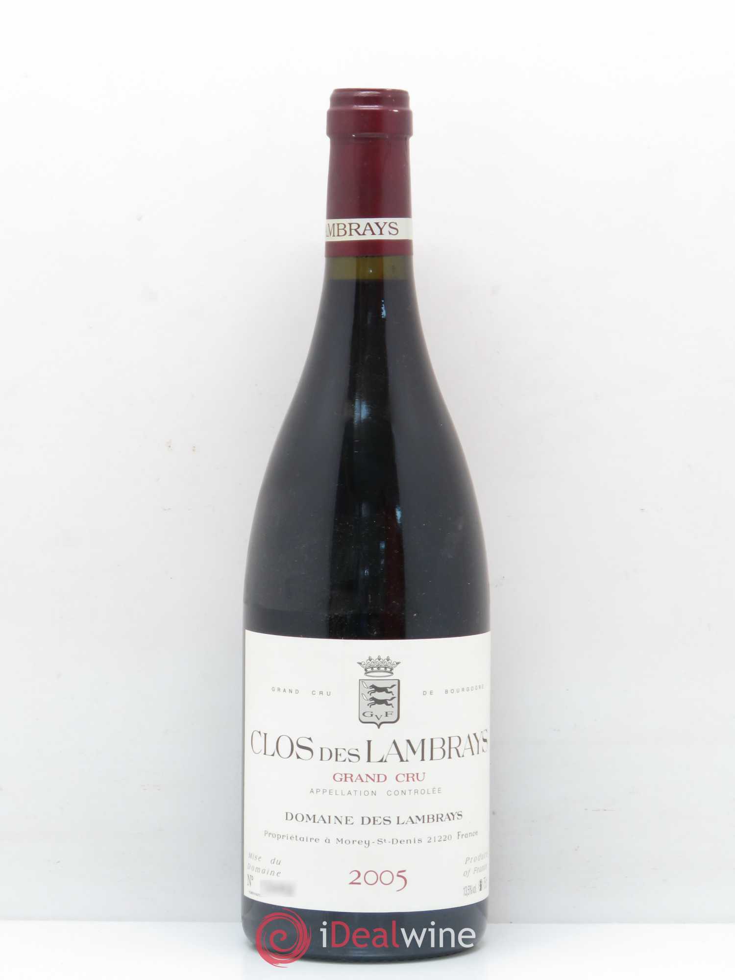 Clos des Lambrays Grand Cru Domaine des Lambrays 2005 - Lot de 1 bouteille - 0