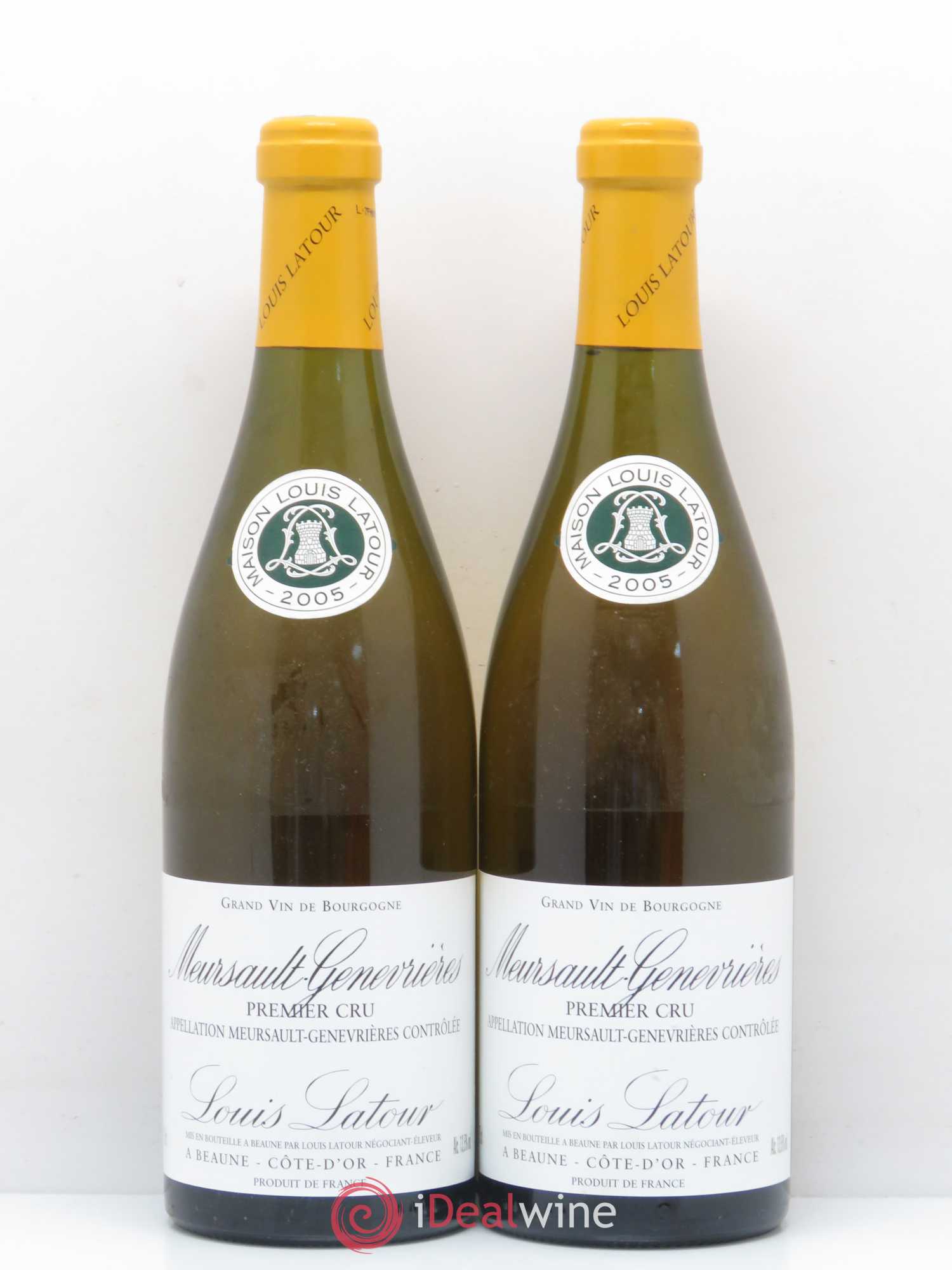Meursault 1er Cru Genevrières Louis Latour 2005 - Lot de 2 bouteilles - 0