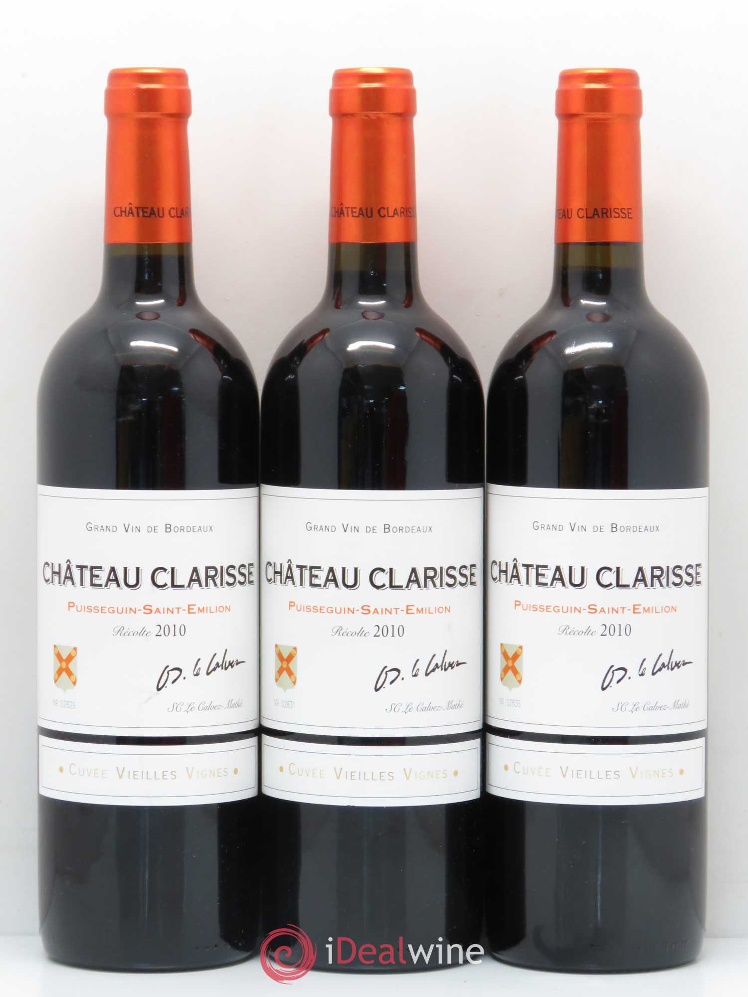 Château Clarisse - Vieilles Vignes 2010 - Lot de 12 bouteilles - 1