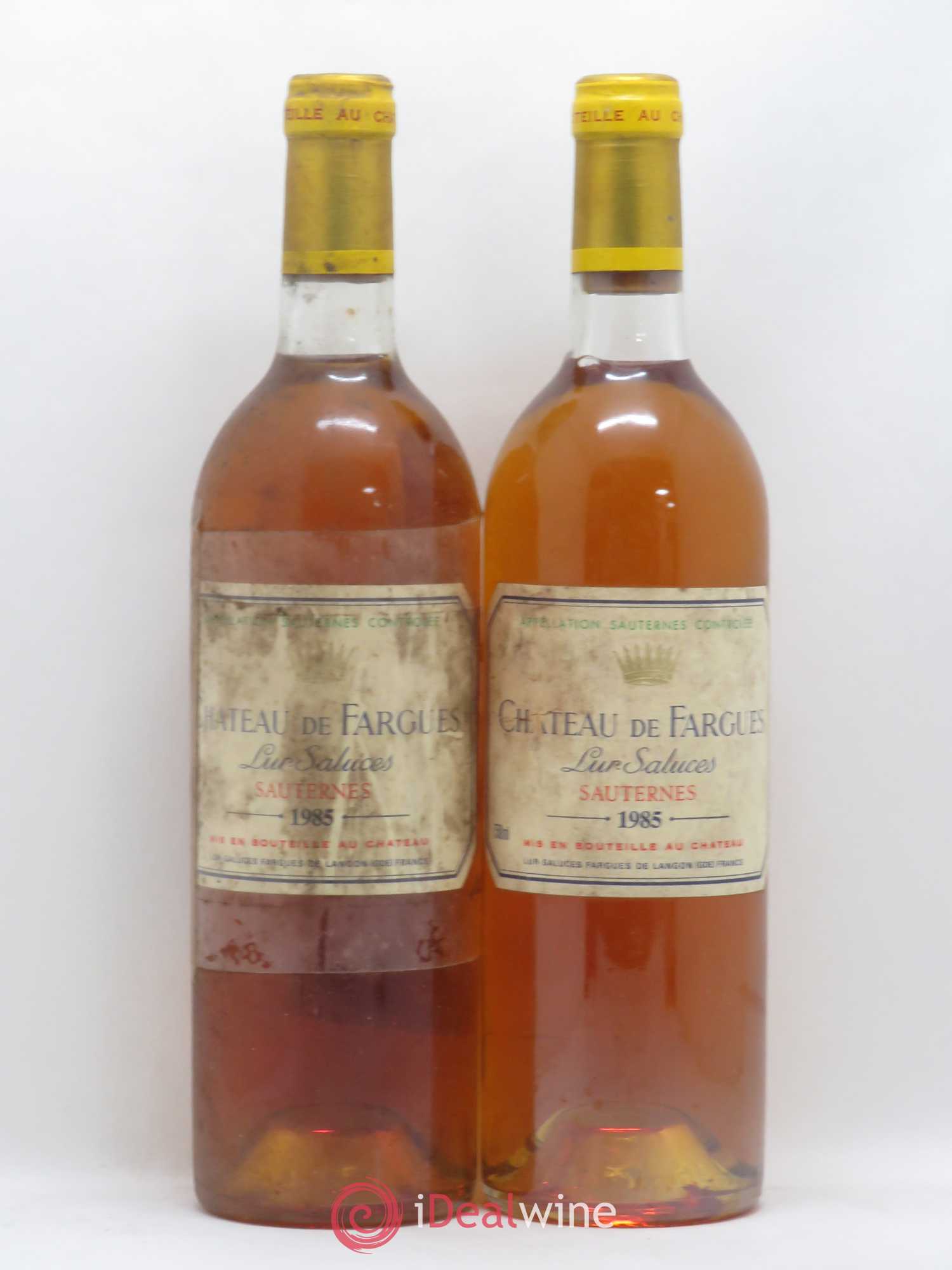 Château de Fargues 1985 - Lotto di 2 bottiglie - 0