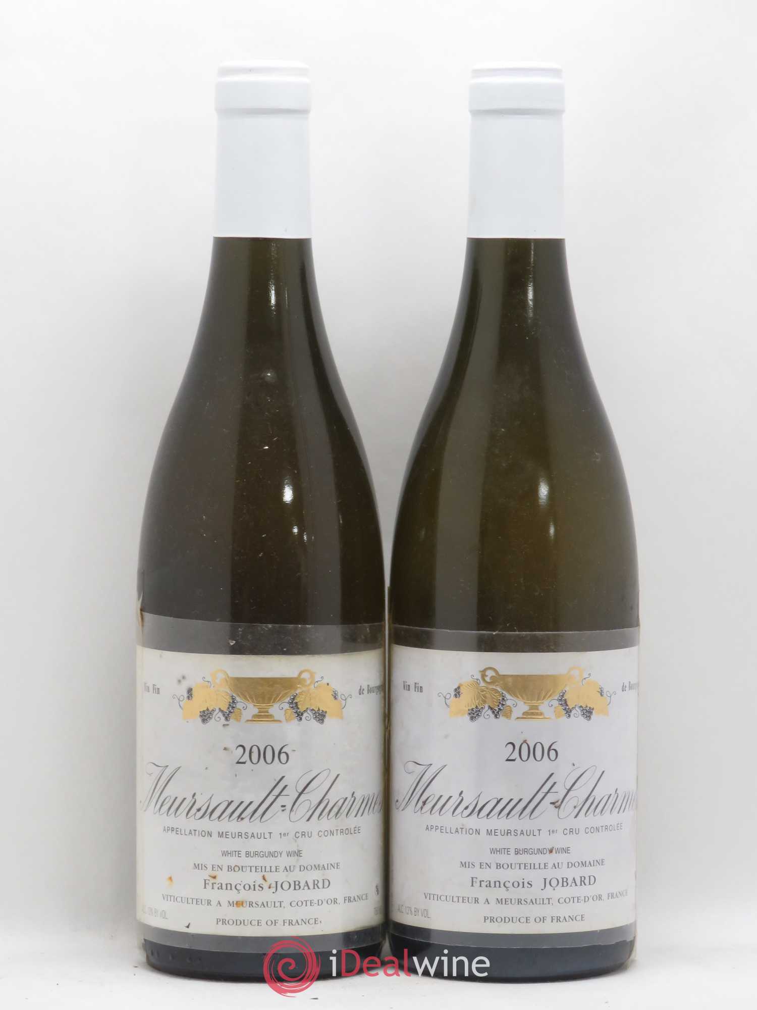 Meursault 1er Cru Charmes François et Antoine Jobard (Domaine) 2006 - Lot de 2 bouteilles - 0