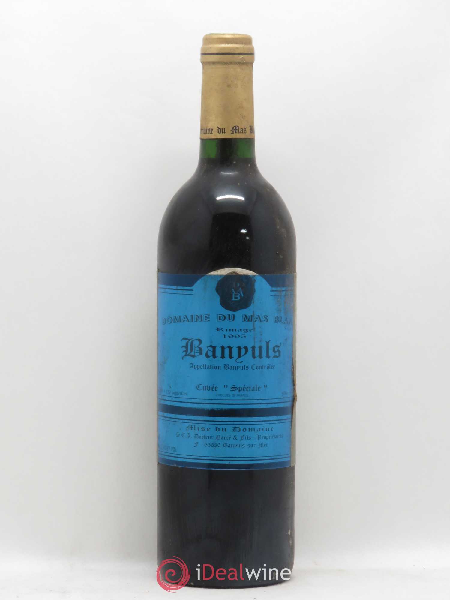 Banyuls Rimage Mas Blanc (Domaine du) - Parcé et Fils Cuvée spéciale 1995 - Posten von 1 Flasche - 0