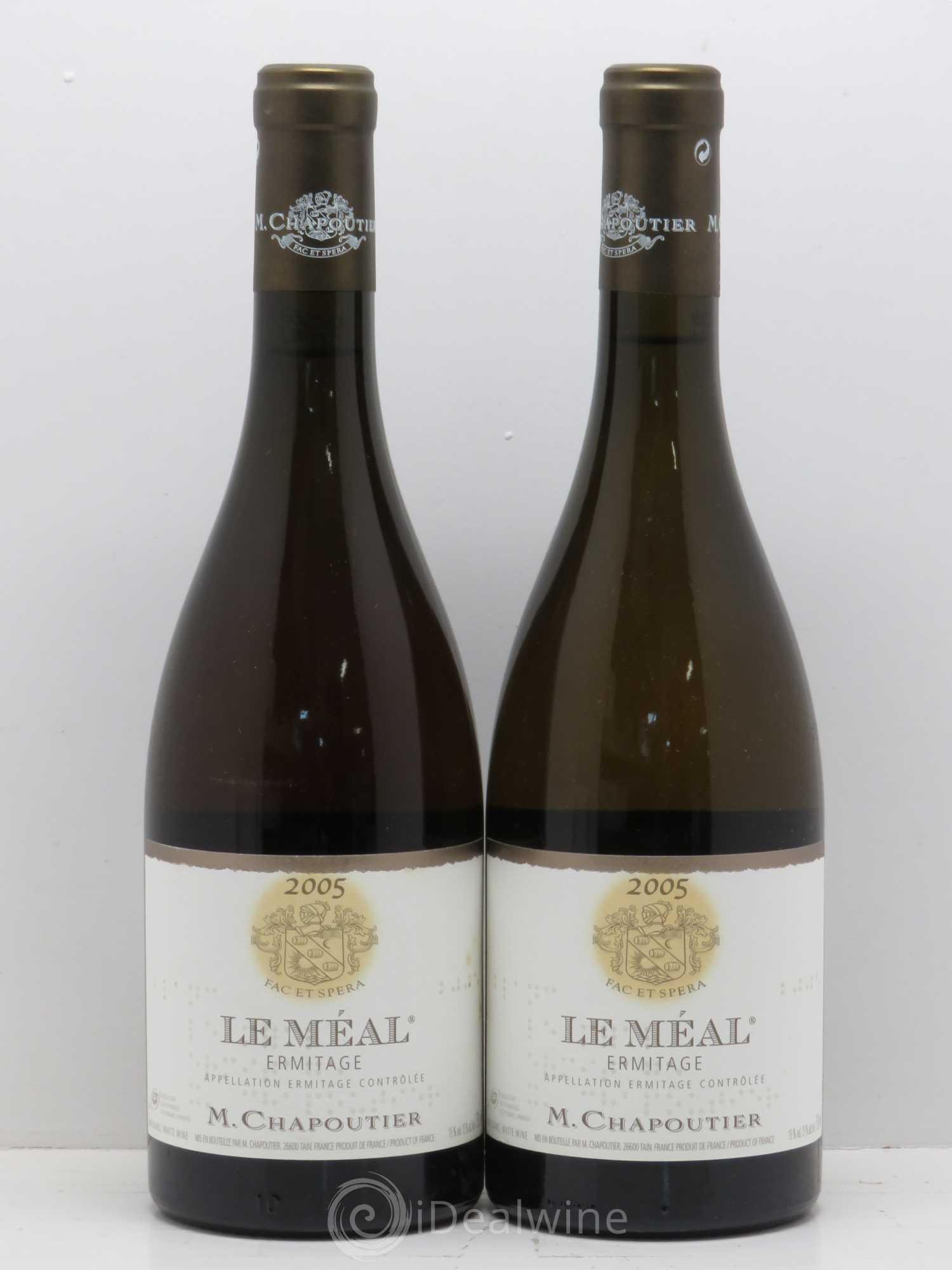 Hermitage Ermitage Le Méal Chapoutier 2005 - Lot de 2 bouteilles - 0