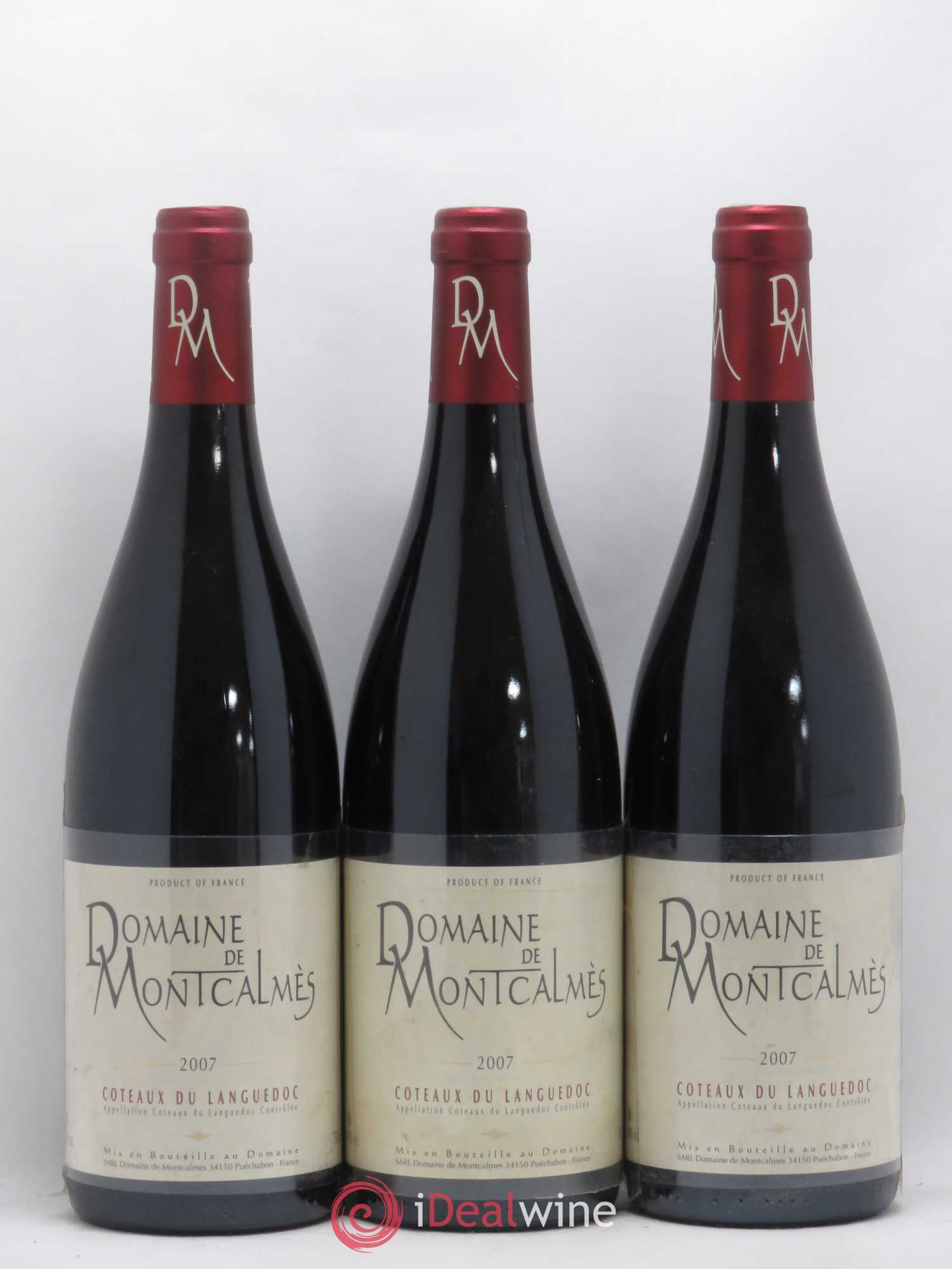 Terrasses du Larzac Domaine de Montcalmès Frédéric Pourtalié 2007 - Lot de 3 bouteilles - 0