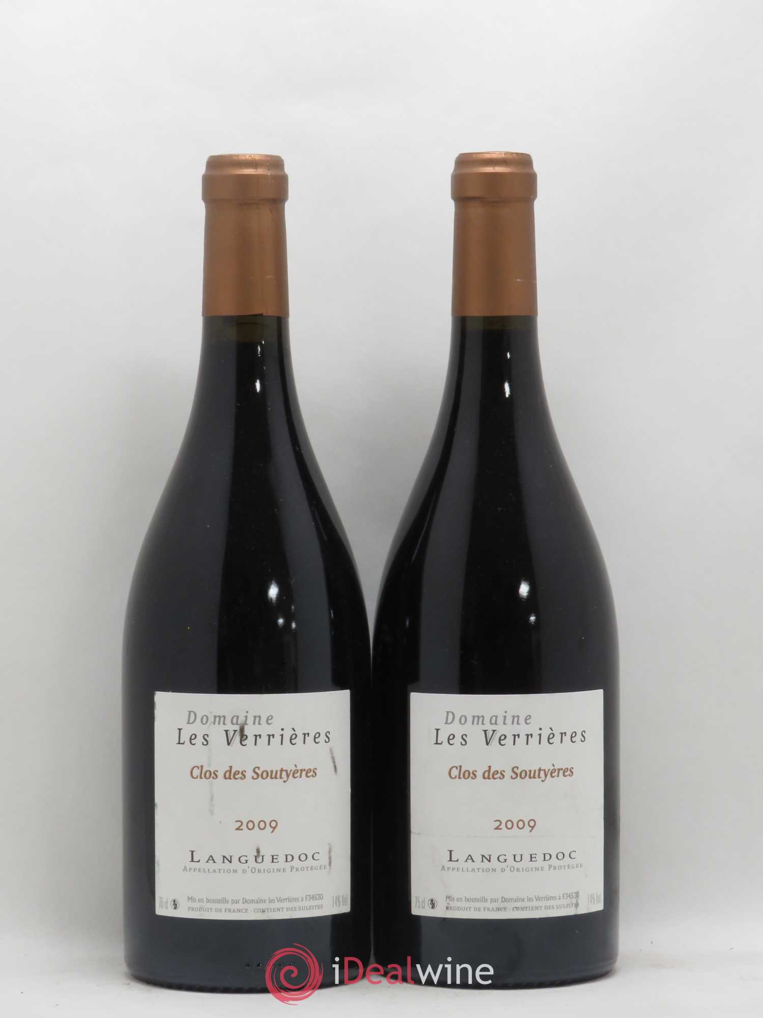 Languedoc Clos des Soutyeres Les Verrieres 2009 - Posten von 2 Flaschen - 0