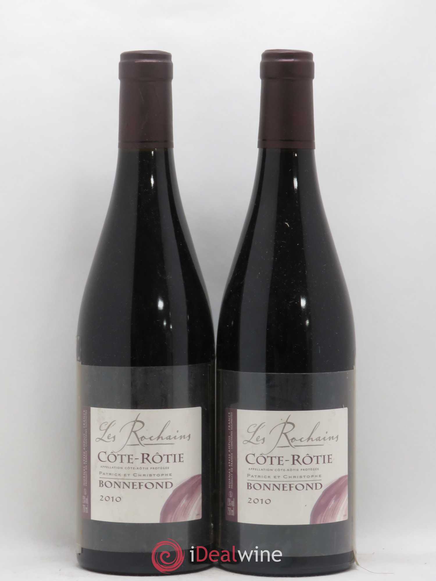 Côte-Rôtie Les Rochains Domaine Bonnefond 2010 - Lot de 2 bouteilles - 0