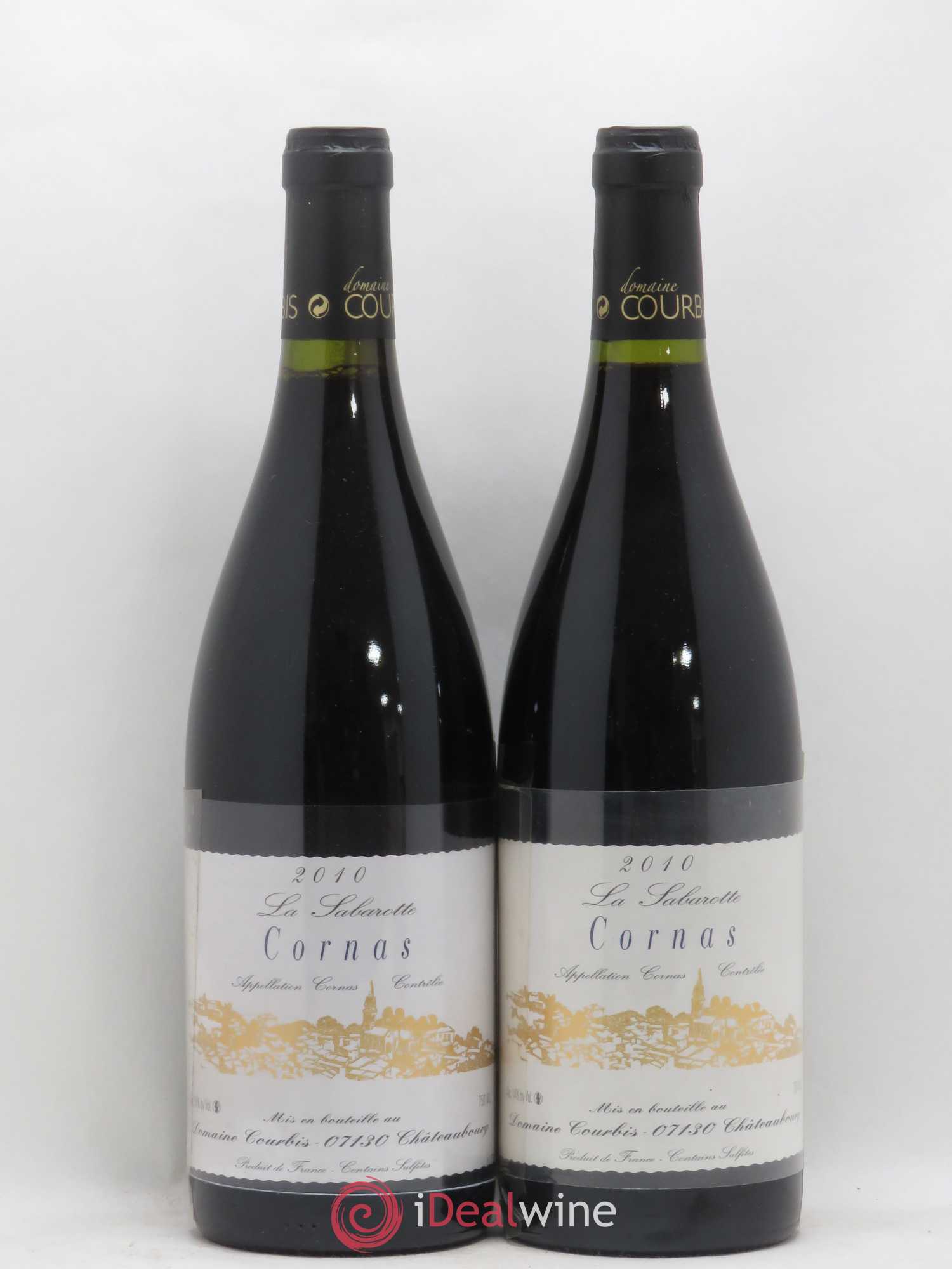 Cornas La Sabarotte Courbis 2010 - Lot de 2 bouteilles - 0