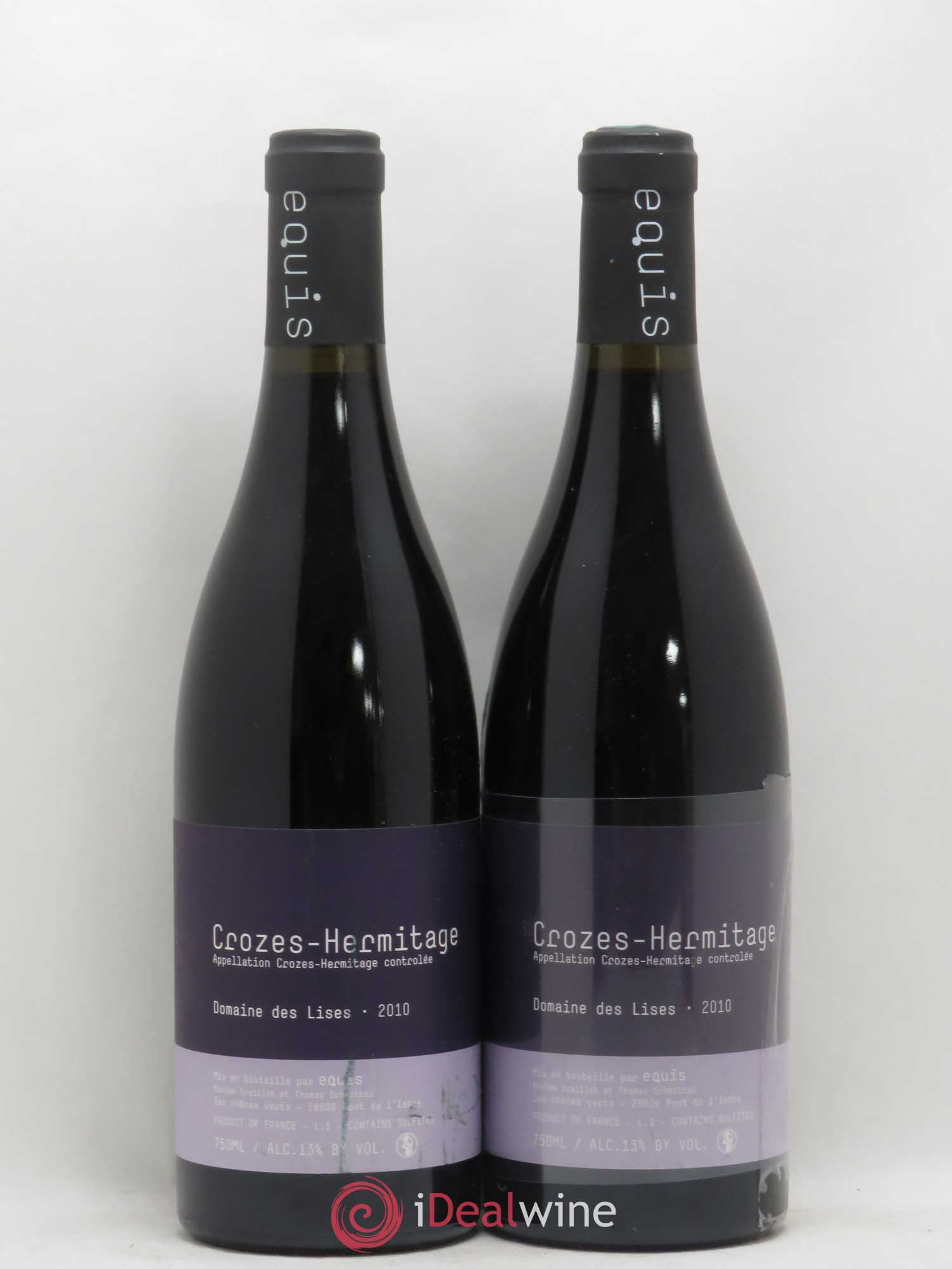 Crozes-Hermitage Domaine des Lises 2010 - Lot de 2 bouteilles - 0