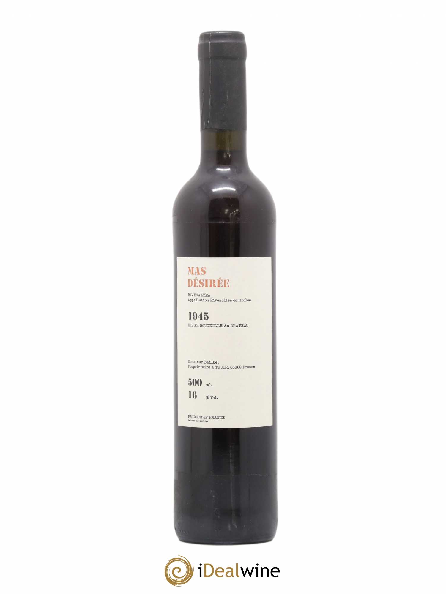 Rivesaltes 1945 - Posten von 1 Flasche - 0