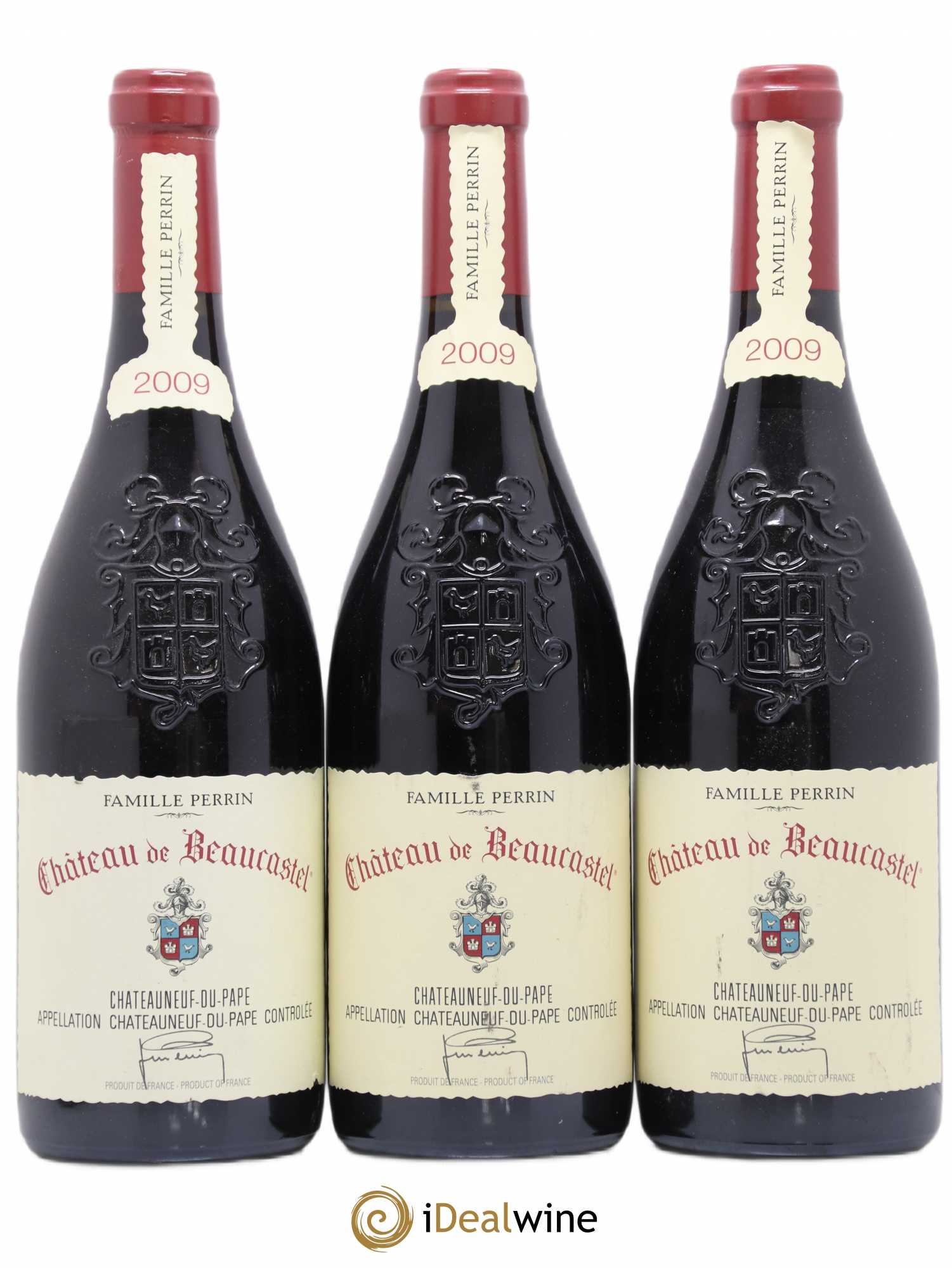 Châteauneuf-du-Pape Château de Beaucastel Famille Perrin 2009 - Lot de 3 bouteilles - 0