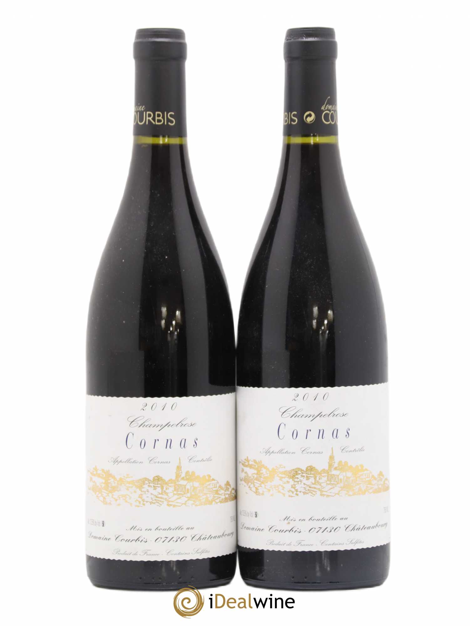 Cornas Champelrose Domaine Courbis 2010 - Lot de 2 bouteilles - 0