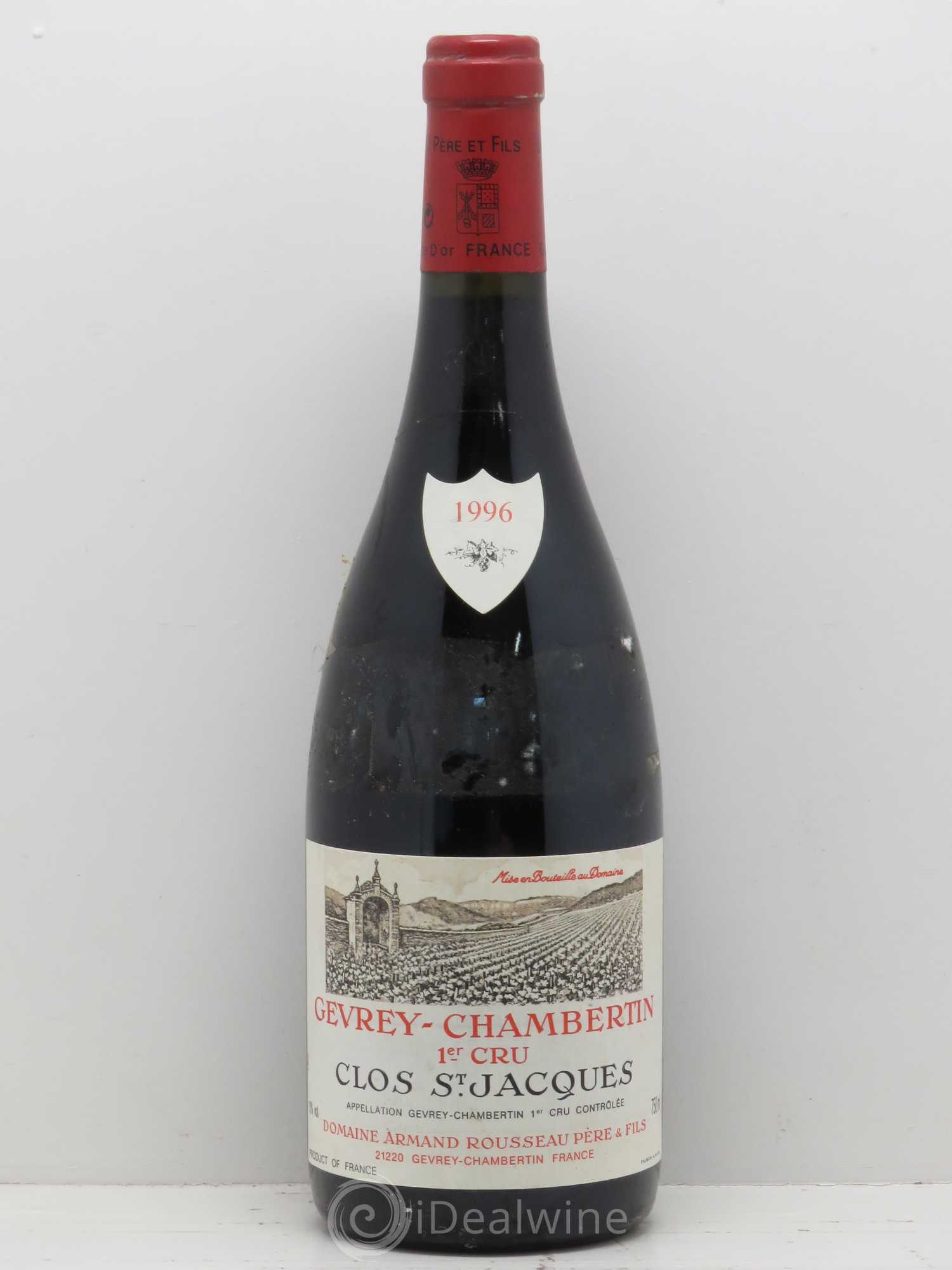Gevrey-Chambertin 1er Cru Clos Saint-Jacques Armand Rousseau (Domaine) 1996 - Lot de 1 bouteille - 0