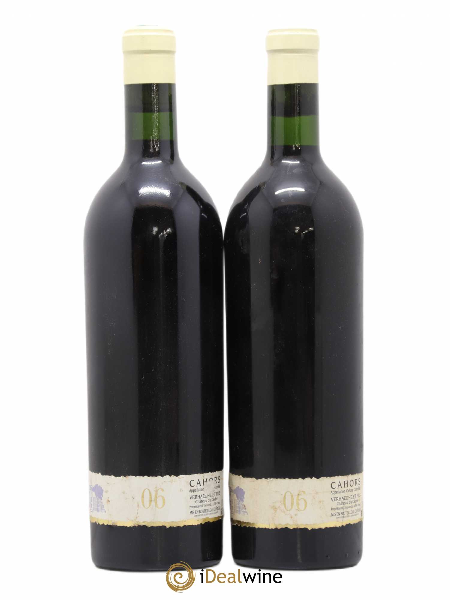 Cahors Château du Cèdre GC Pascal et Jean-Marc Verhaeghe Grand Cru Verhaeghe & Fils 2006 - Lot de 2 bouteilles - 1