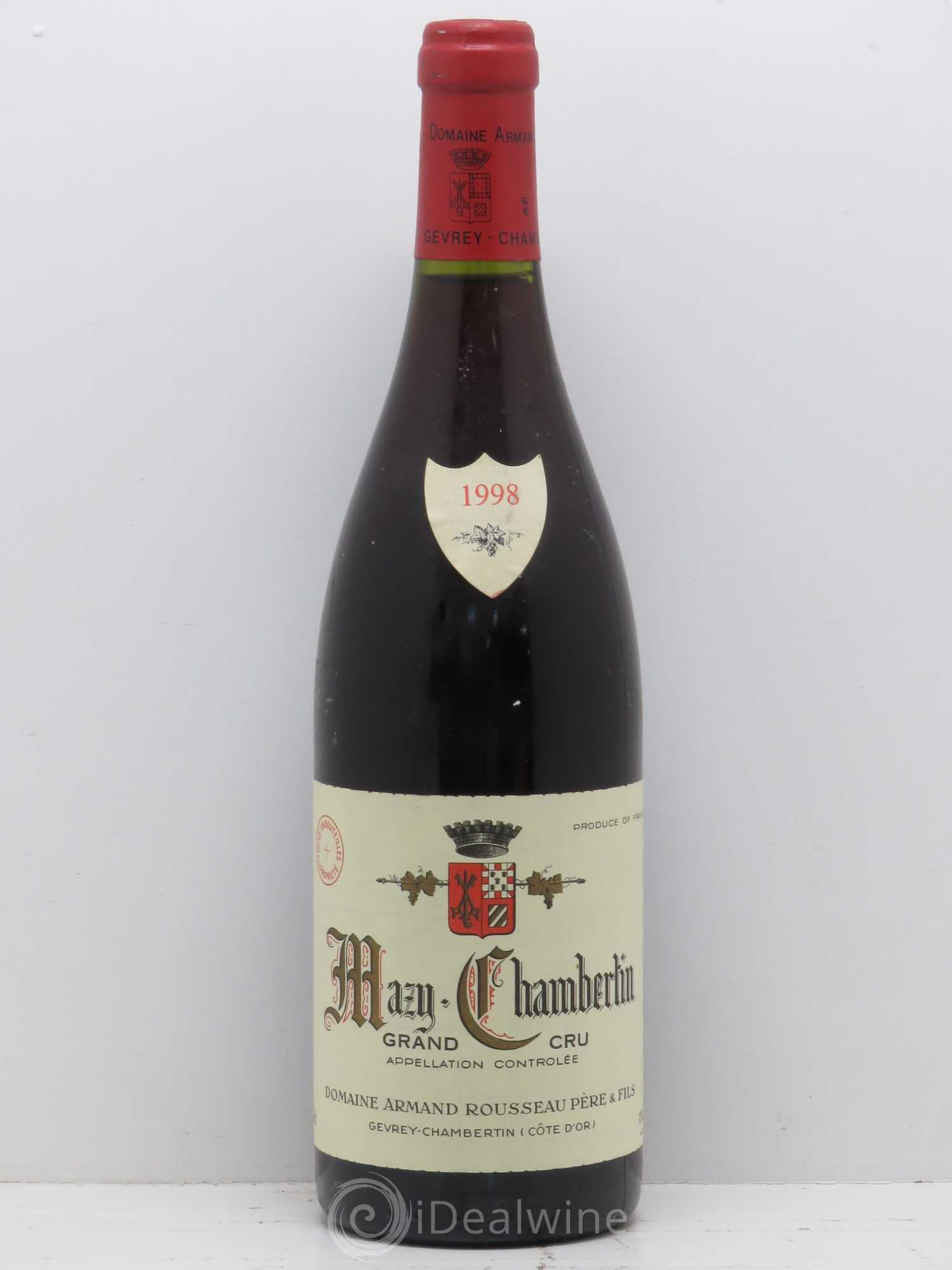 Mazis-Chambertin Grand Cru Armand Rousseau (Domaine) 1998 - Lot de 1 bouteille - 0