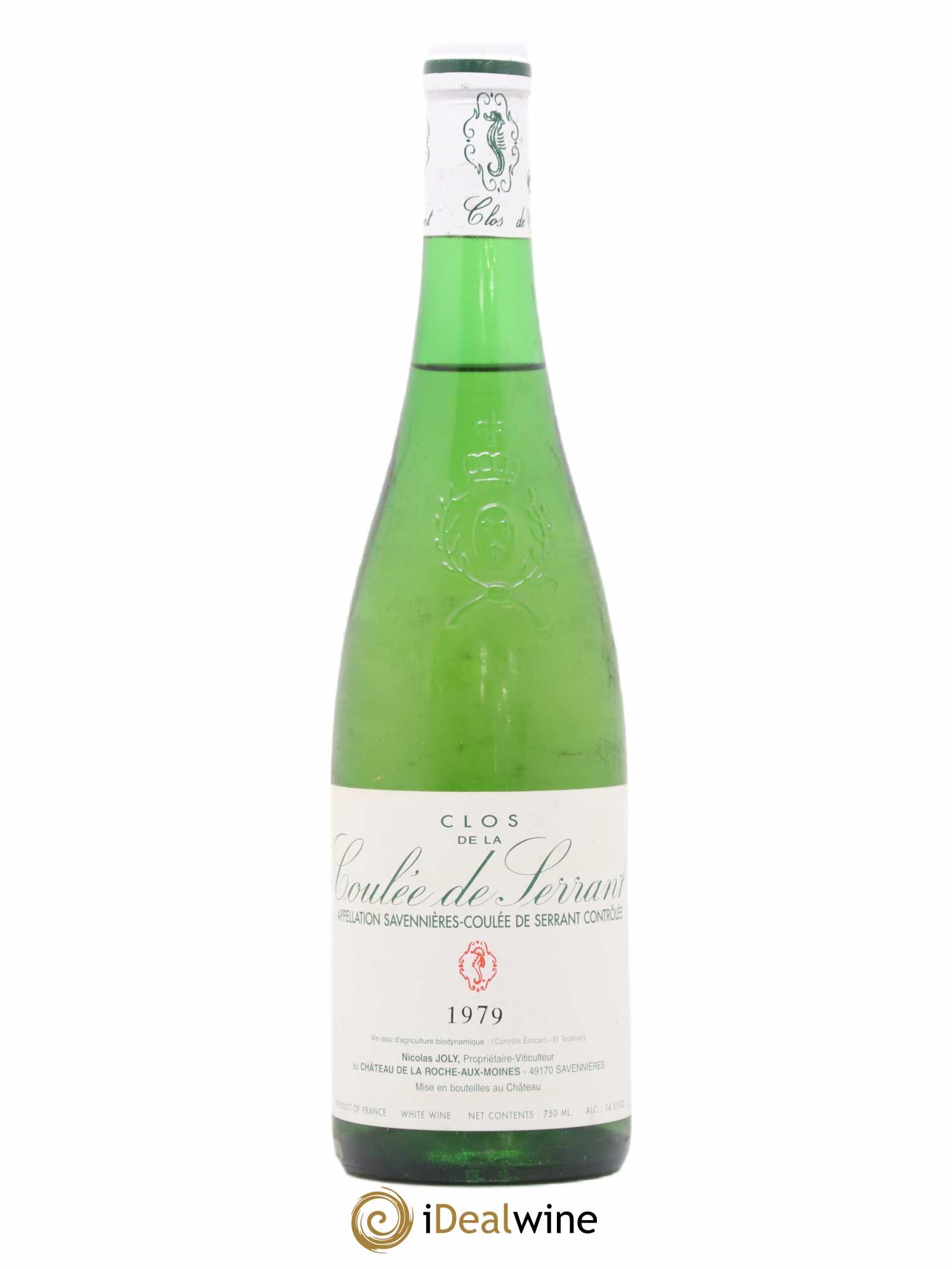 Savennières Clos de la Coulée de Serrant Vignobles de la Coulée de Serrant - Nicolas Joly 1979 - Lot de 1 bouteille - 0
