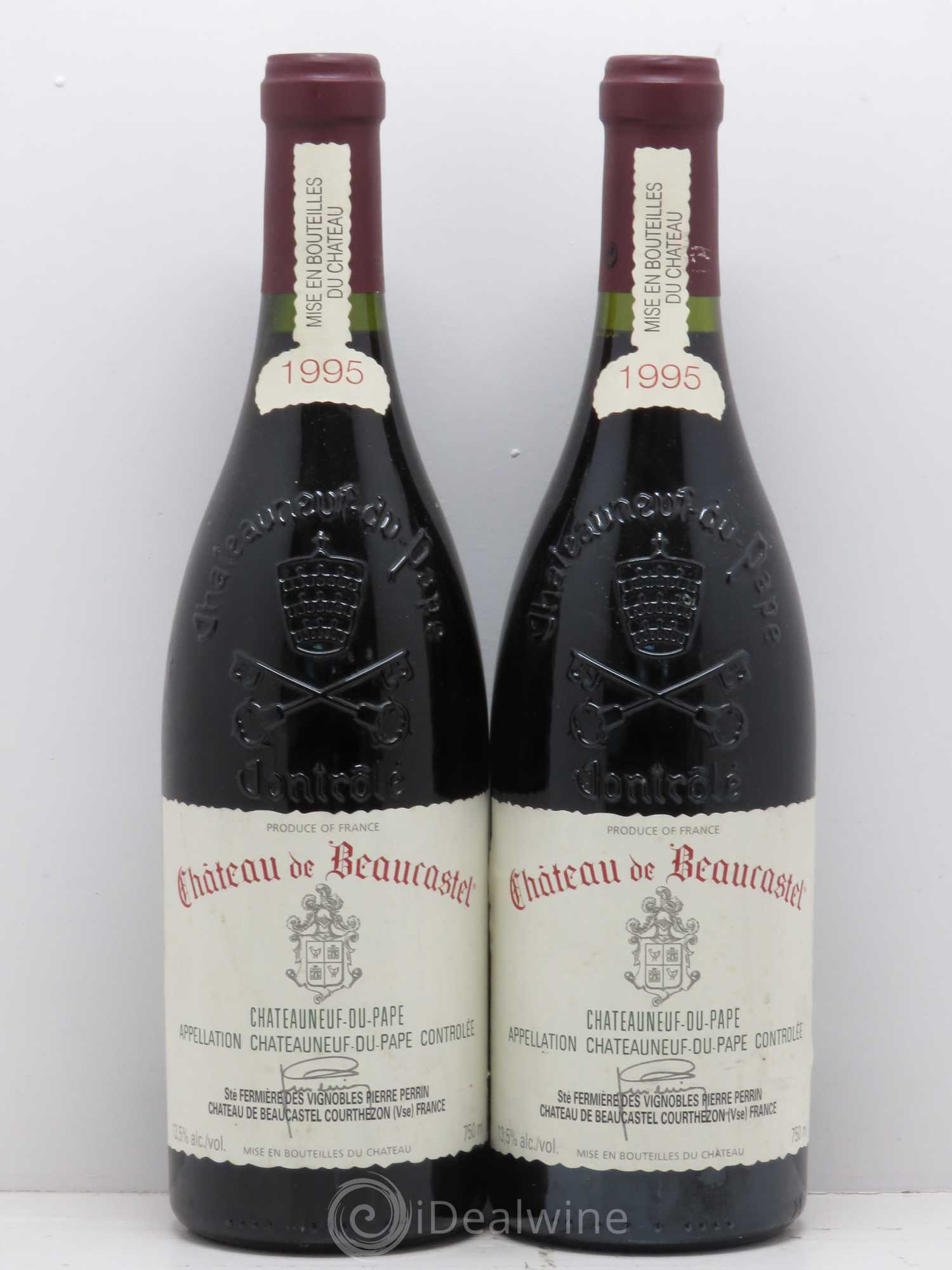 Châteauneuf-du-Pape Château de Beaucastel Famille Perrin 1995 - Lot de 2 bouteilles - 0
