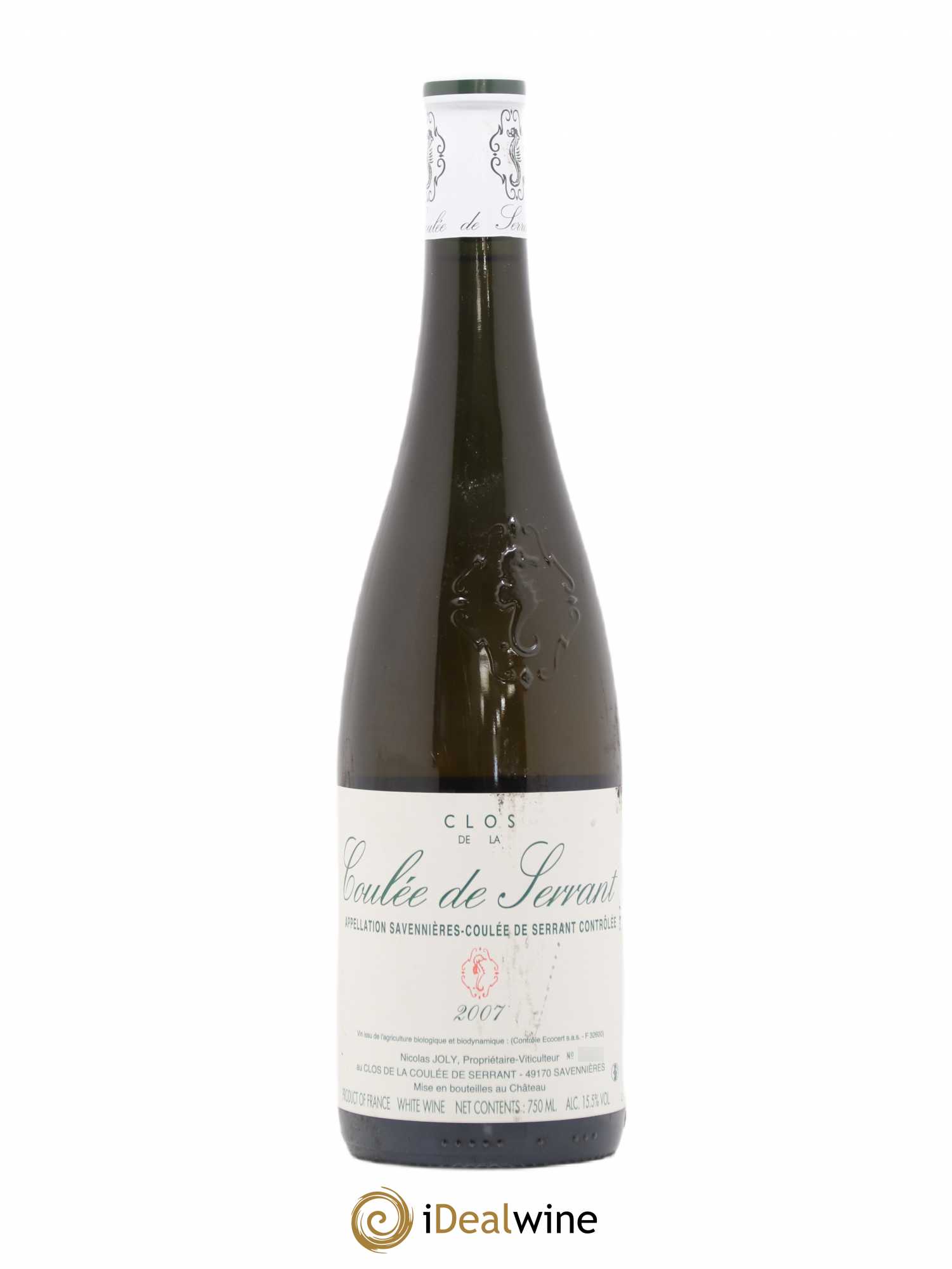 Savennières Clos de la Coulée de Serrant Vignobles de la Coulée de Serrant - Nicolas Joly 2007 - Lot de 1 bouteille - 0