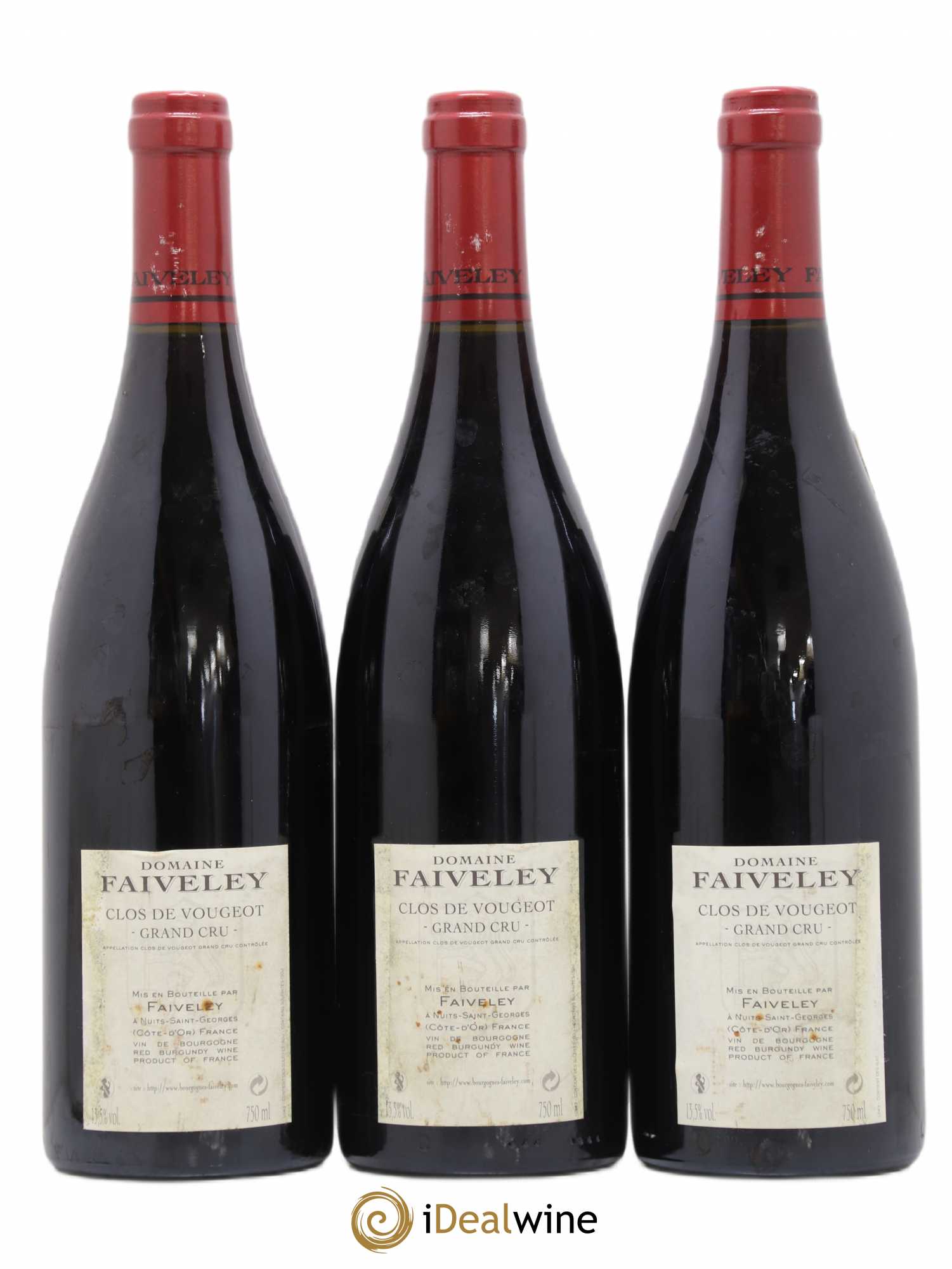 Clos de Vougeot Grand Cru Faiveley 2009 - Lot de 3 bouteilles - 1