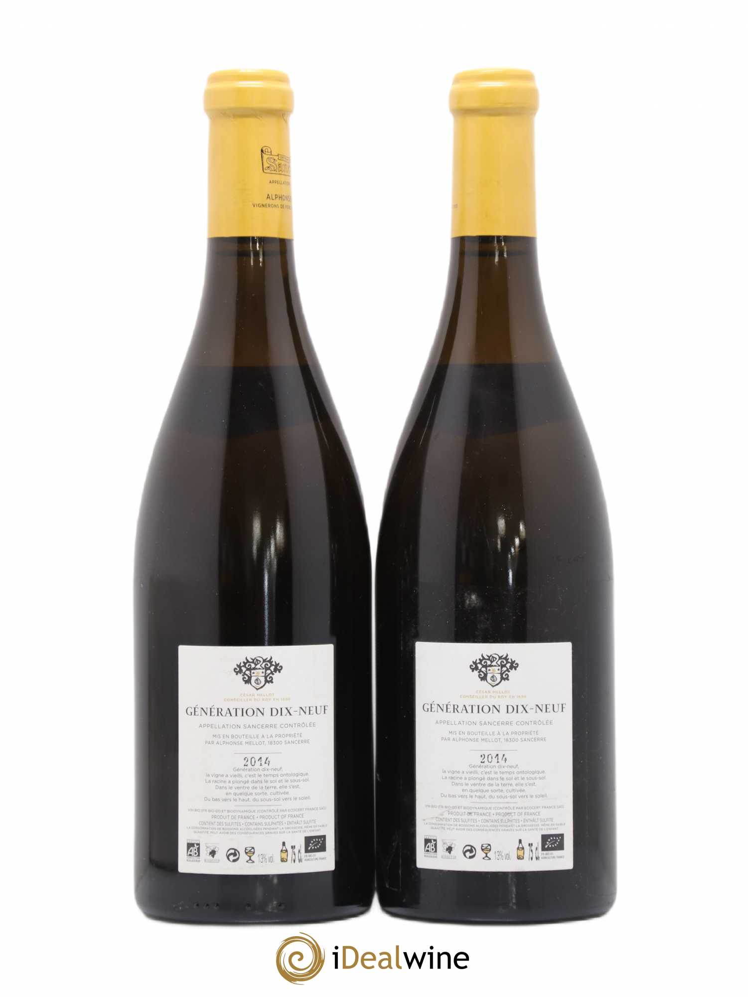 Sancerre Génération XIX Alphonse Mellot 2014 - Lot de 2 bouteilles - 1