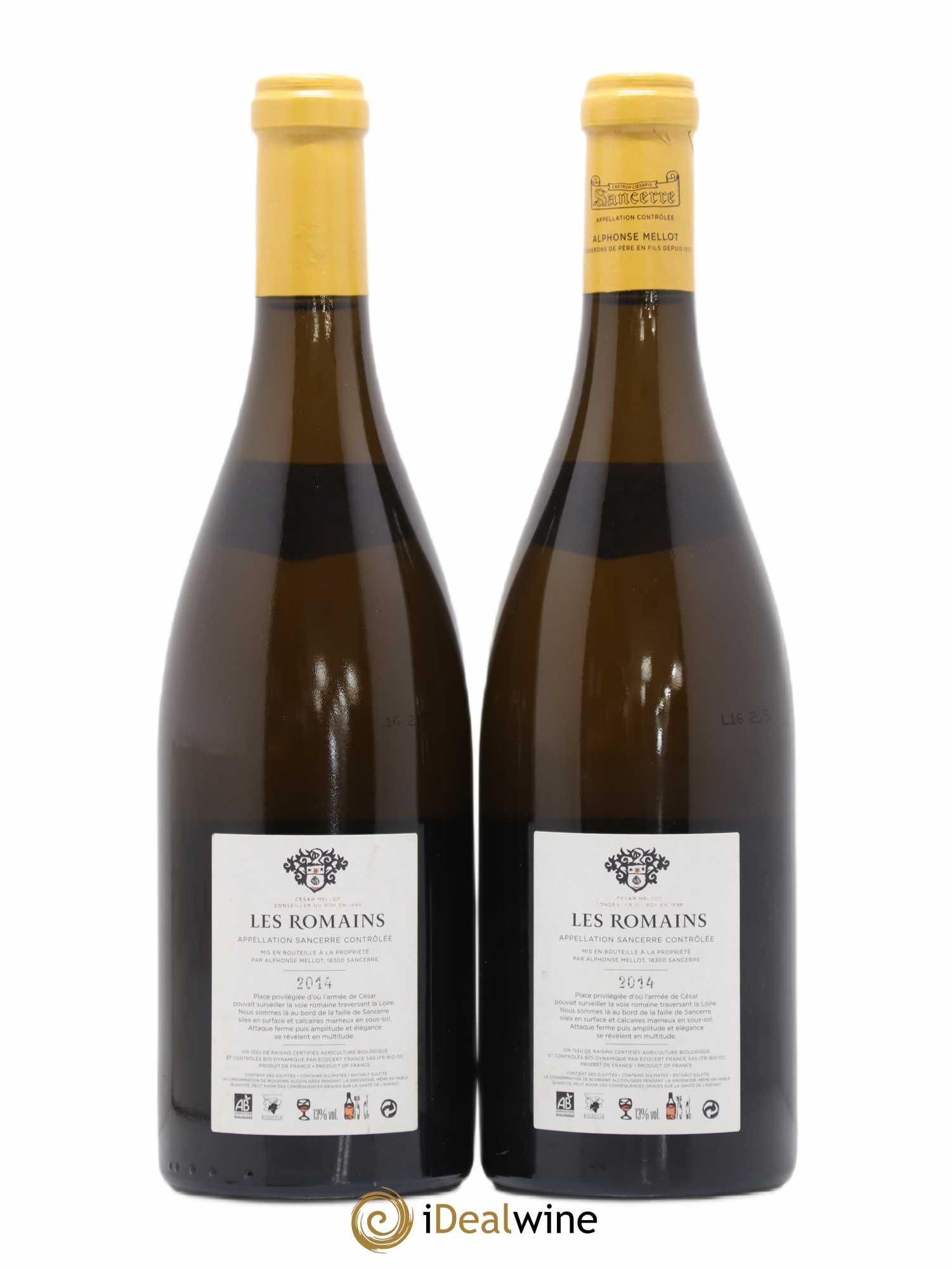 Sancerre Les Romains Alphonse Mellot 2014 - Lot de 2 bouteilles - 1
