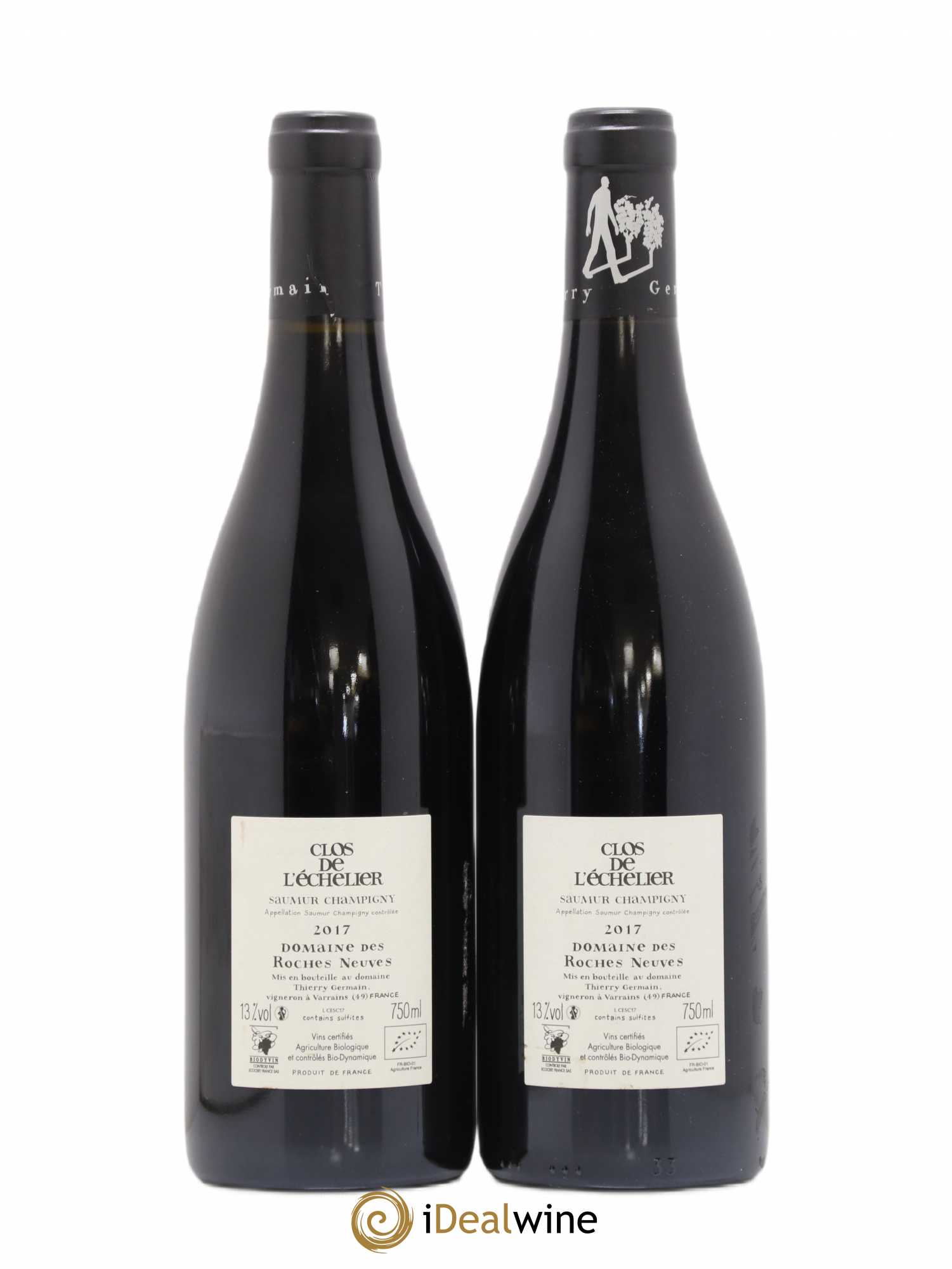 Saumur-Champigny Clos de l'Echelier Domaine des Roches Neuves - Thierry Germain 2017 - Lot de 2 bouteilles - 1
