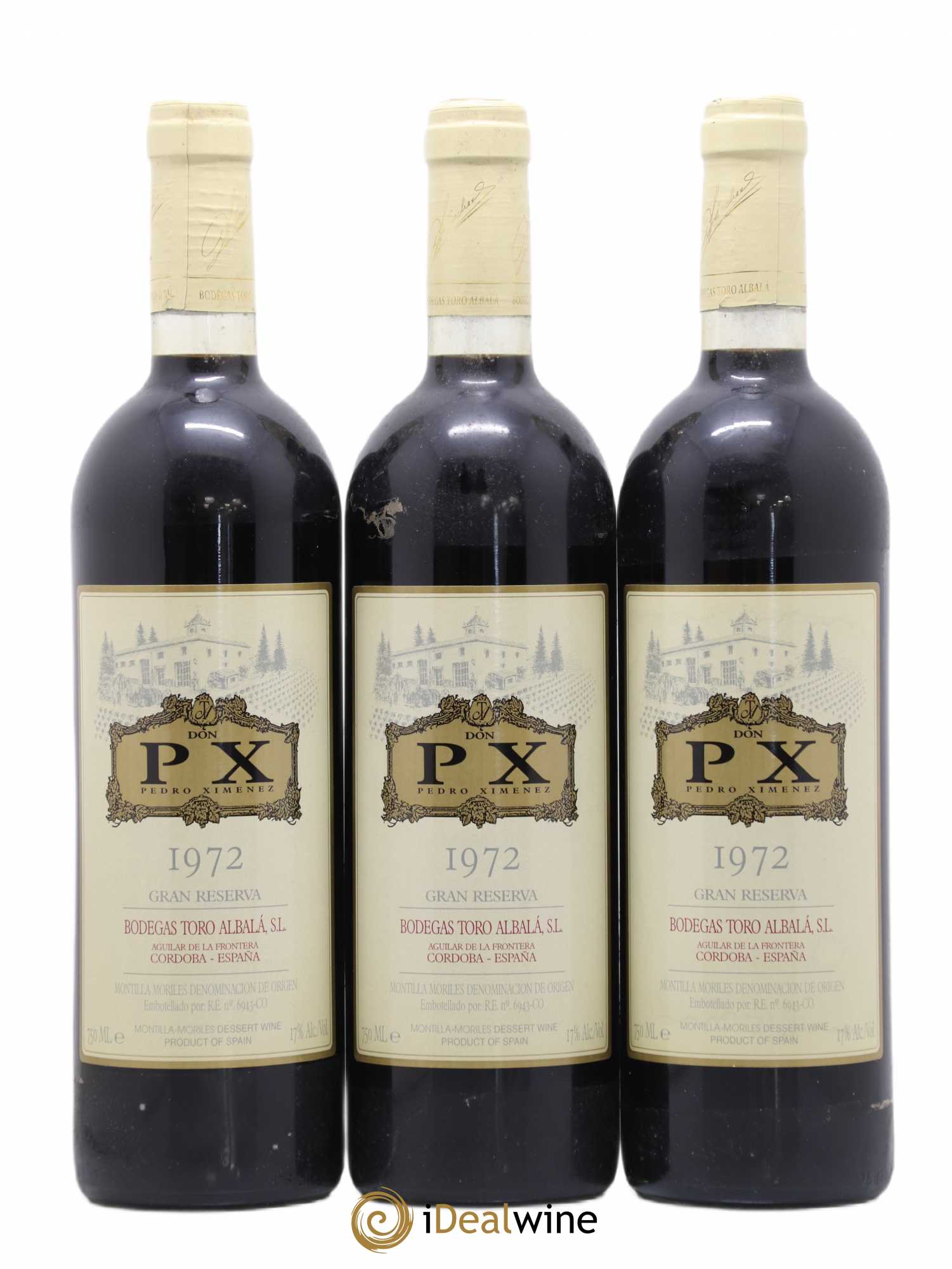 Montilla Moriles Bodegas Toro Albala Don PX Gran Reserva Montilla Morilles P.X. Toro Albana 1972 - Lotto di 3 bottiglie - 0