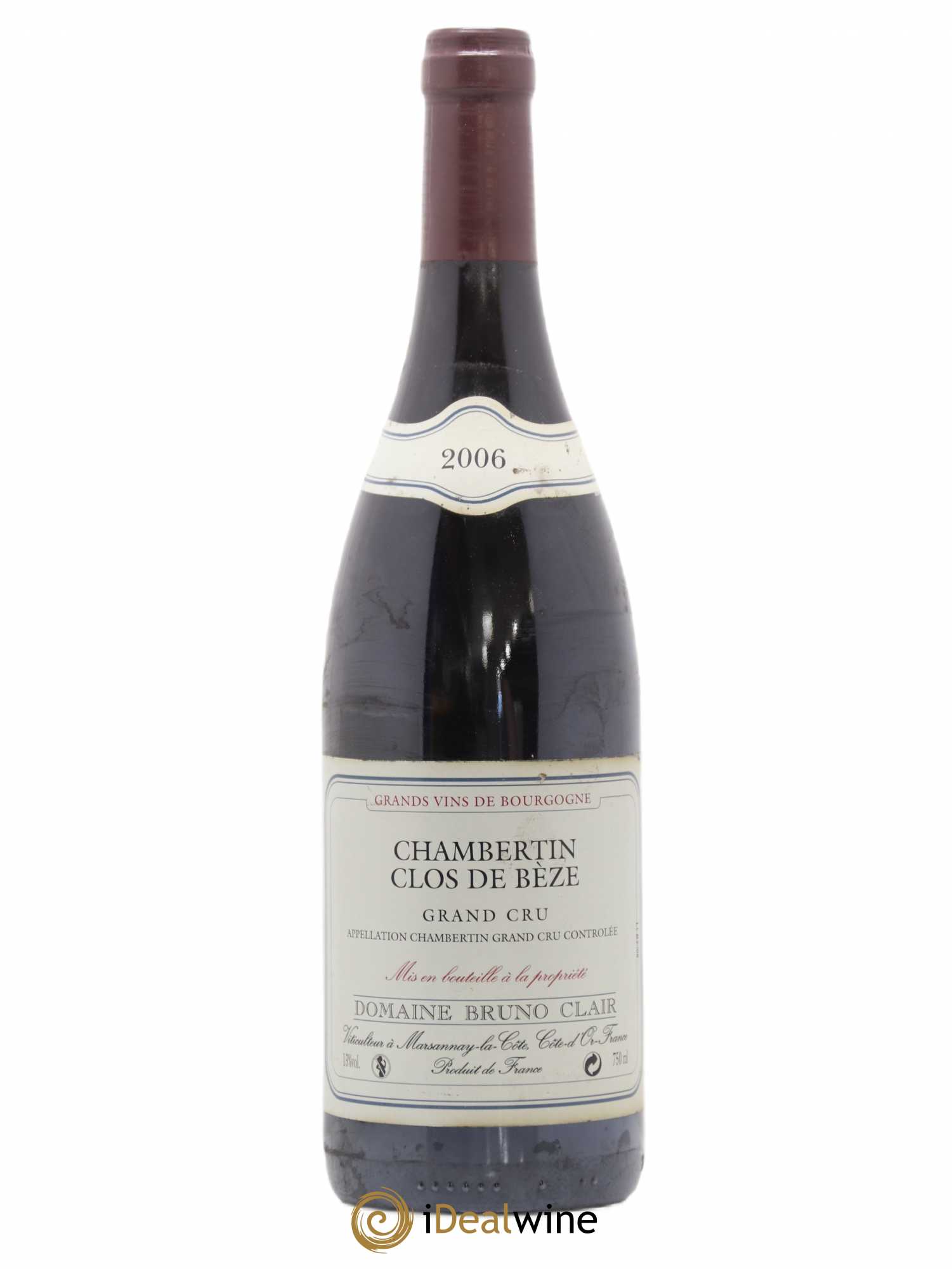 Chambertin Clos de Bèze Grand Cru Bruno Clair (Domaine) 2006 - Lot de 1 bouteille - 0