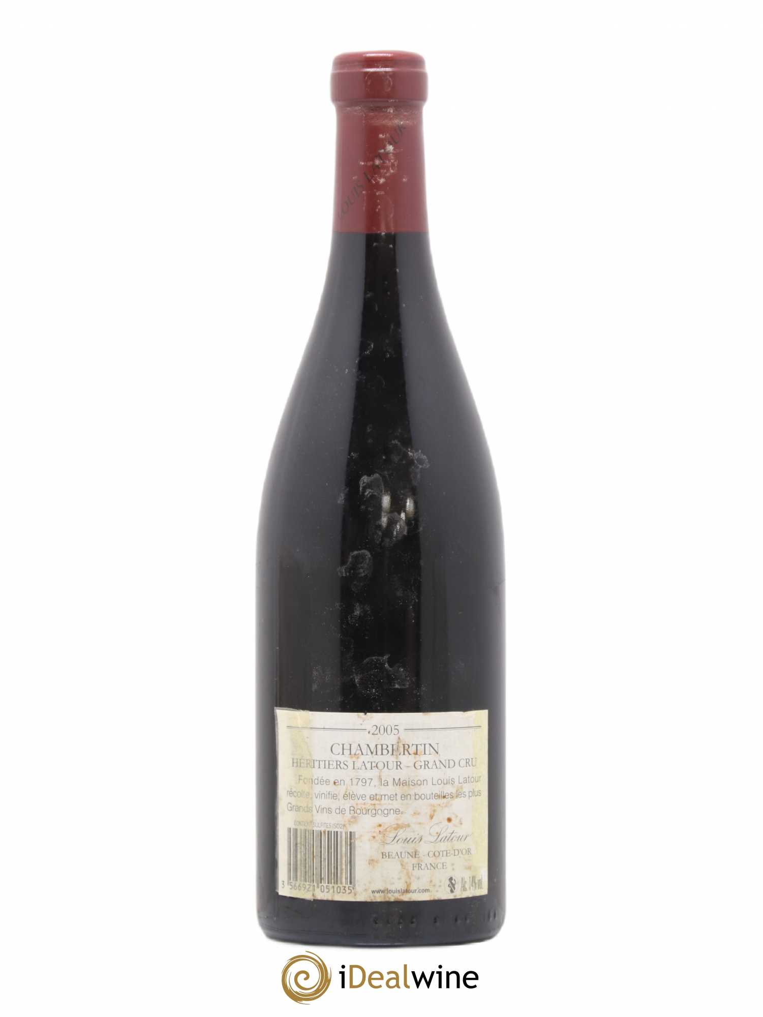 Chambertin Grand Cru Cuvée Héritiers Latour Louis Latour 2005 - Lot de 1 bouteille - 1