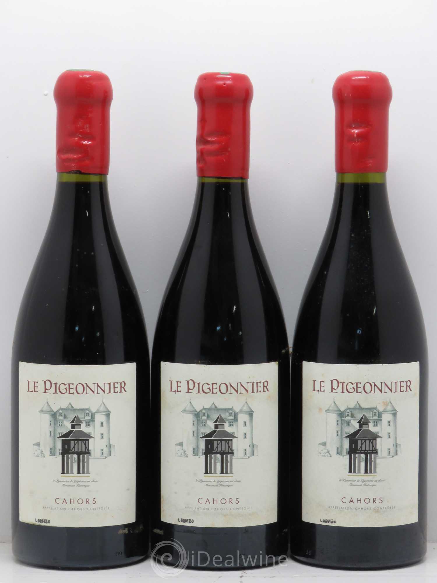 Cahors Château Lagrezette Le Pigeonnier Alain Dominique Perrin 2000 - Lot de 3 bouteilles - 0