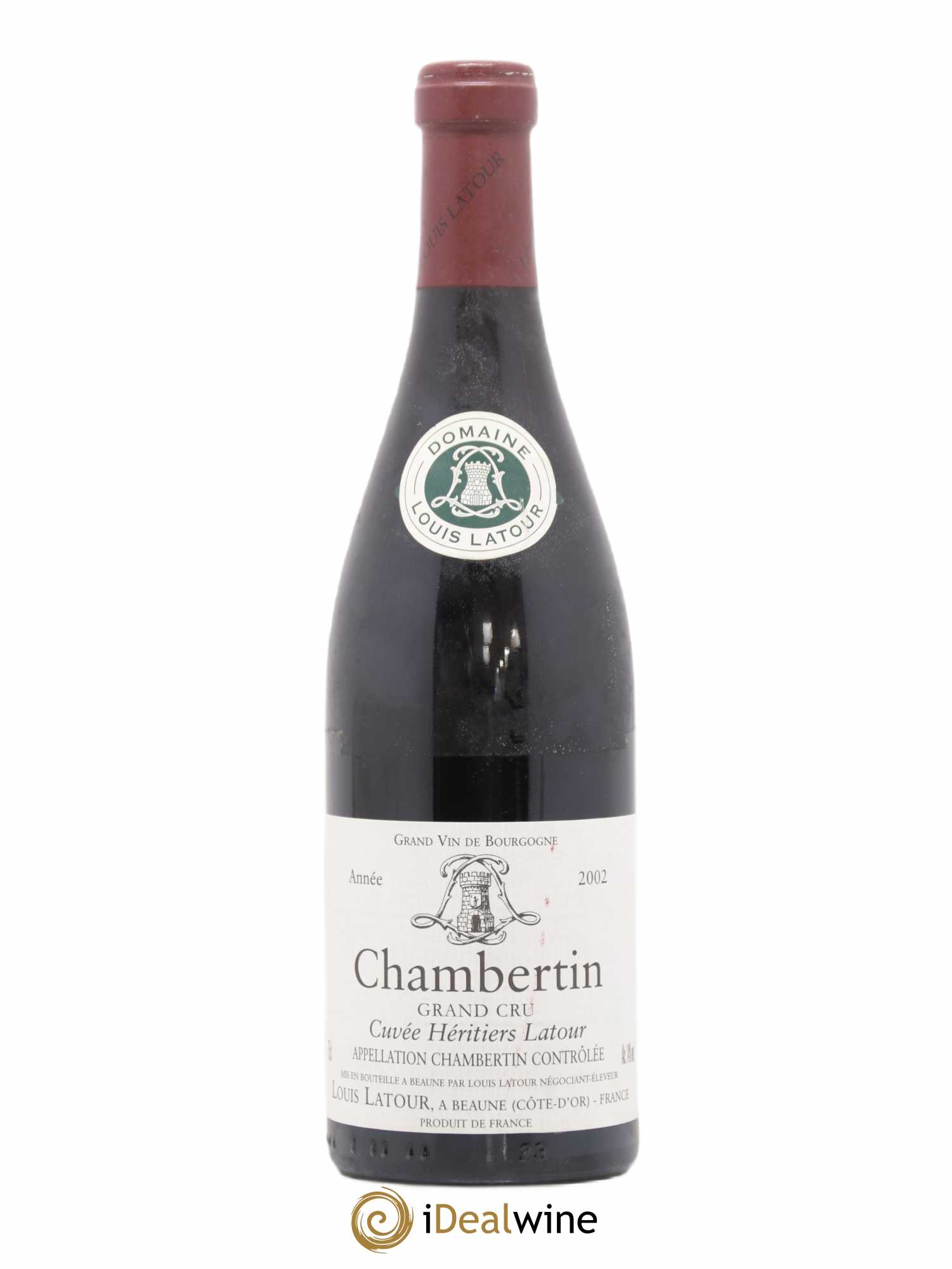 Chambertin Grand Cru Cuvée Héritiers Latour Louis Latour 2002 - Lot de 1 bouteille - 0