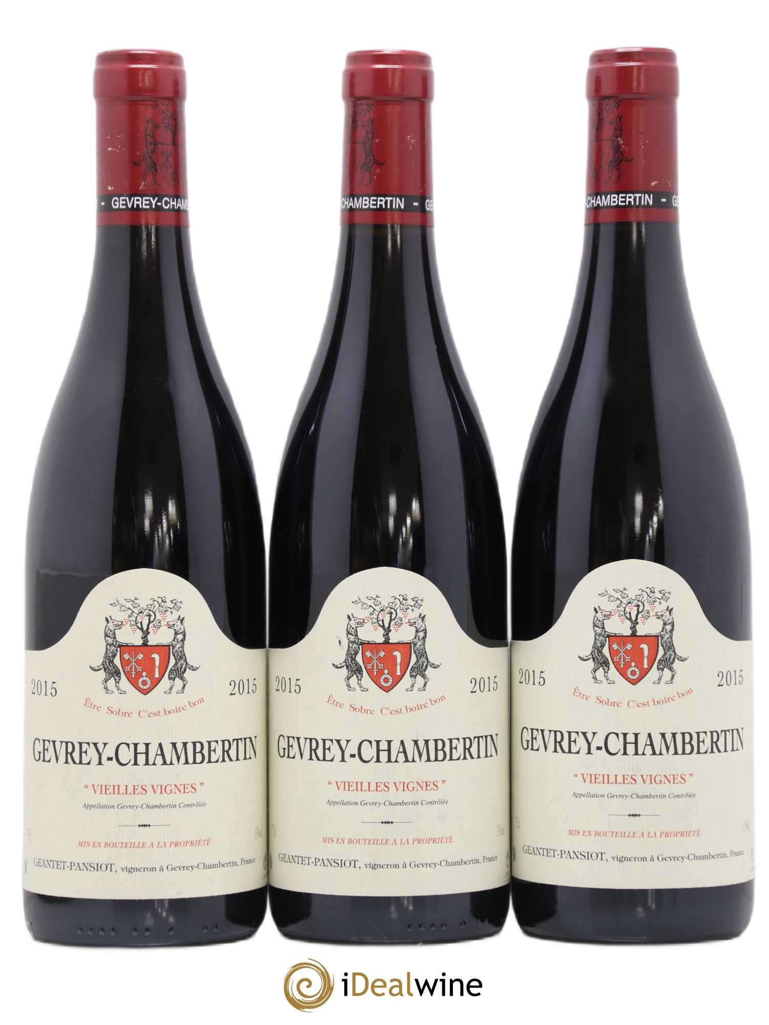 Gevrey-Chambertin Vieilles vignes Geantet-Pansiot 2015 - Lot de 3 bouteilles - 0