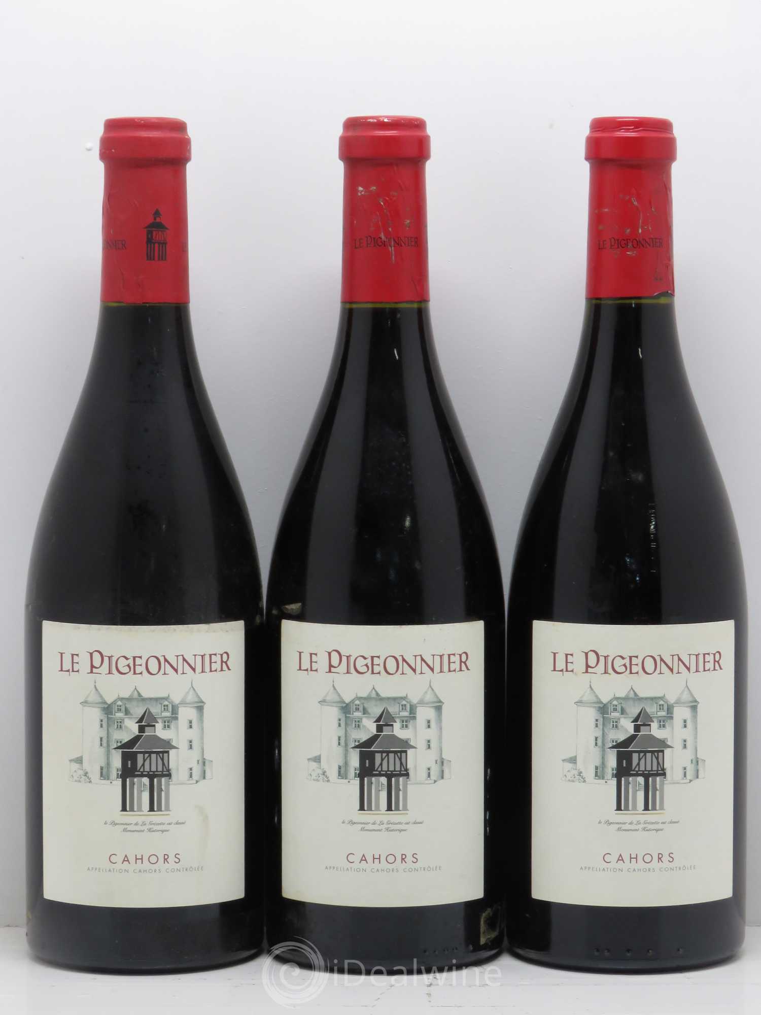 Cahors Château Lagrezette Le Pigeonnier Alain Dominique Perrin 2001 - Lot de 3 bouteilles - 0
