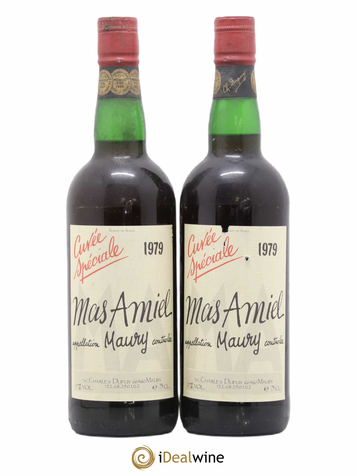 Maury Mas Amiel Vintage Cuvée Spéciale 1979 - Lot de 2 bouteilles - 0