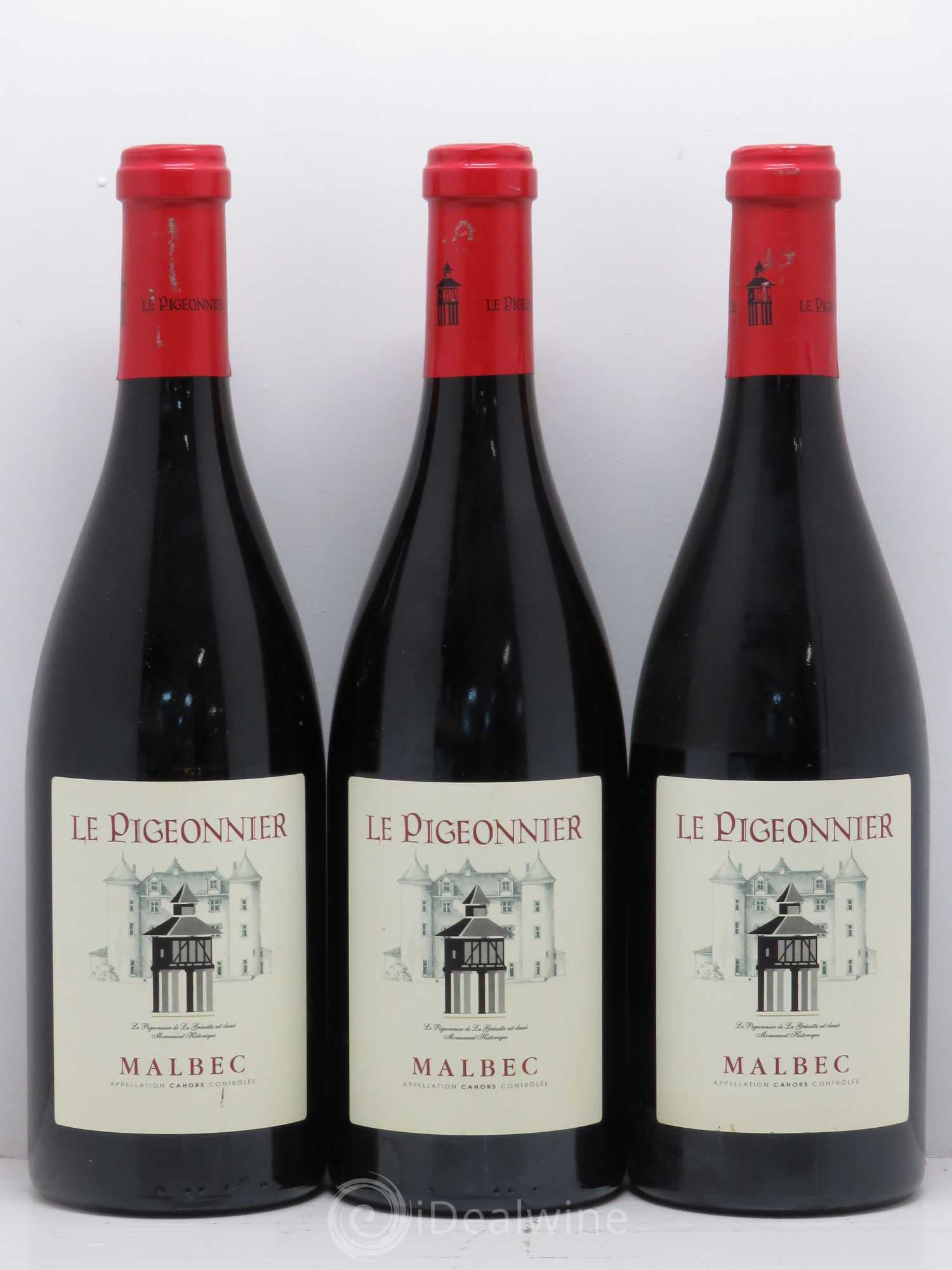 Cahors Château Lagrezette Le Pigeonnier Alain Dominique Perrin 2005 - Lot de 3 bouteilles - 0