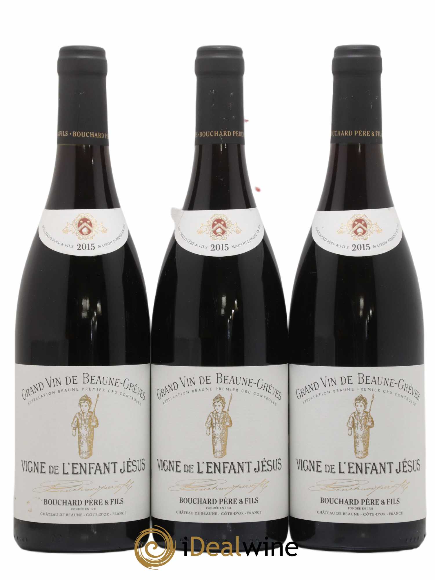 Beaune 1er Cru Grèves - Vigne de l'Enfant Jésus Bouchard Père & Fils 2015 - Lot de 3 bouteilles - 0