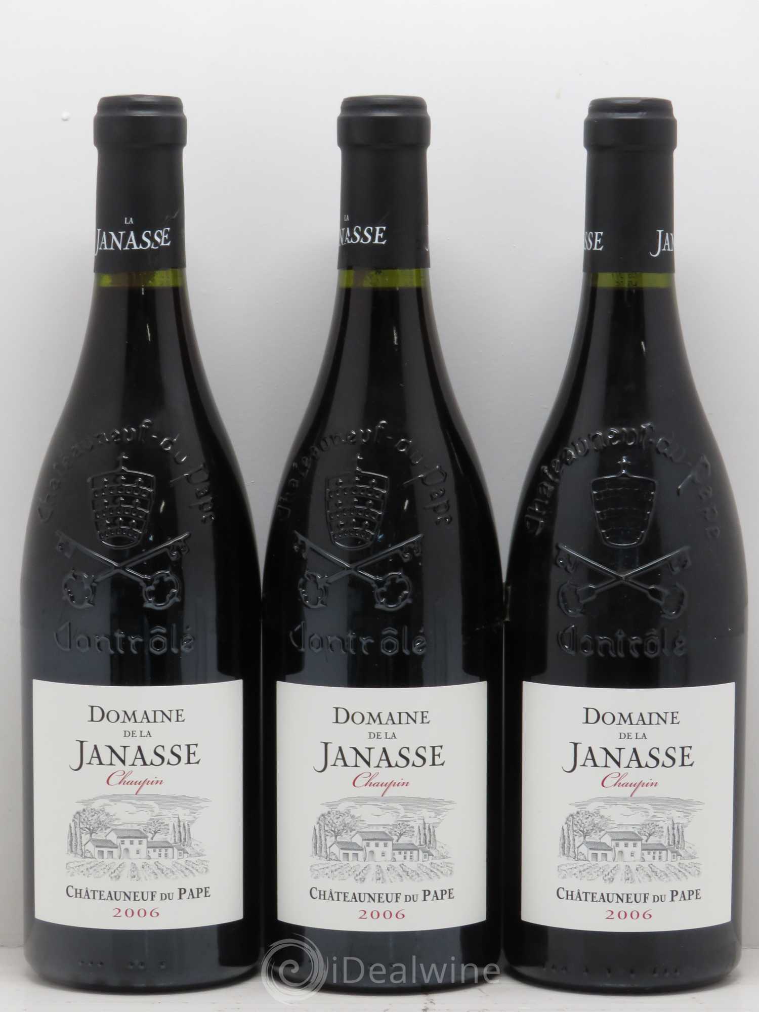 Châteauneuf-du-Pape Cuvée Chaupin La Janasse (Domaine de) 2006 - Lot de 3 bouteilles - 0
