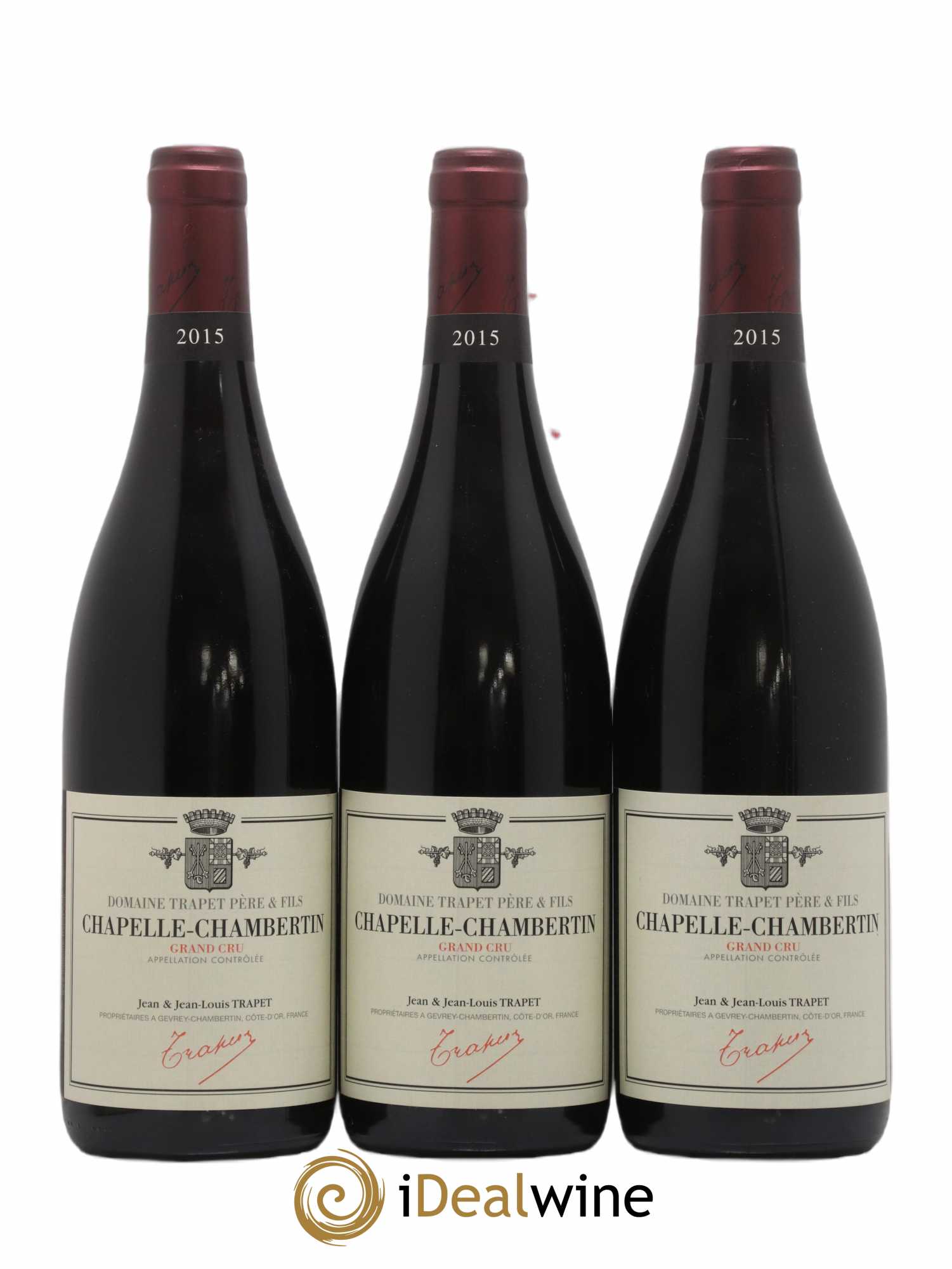 Chapelle-Chambertin Grand Cru Domaine Trapet 2015 - Lot de 3 bouteilles - 0