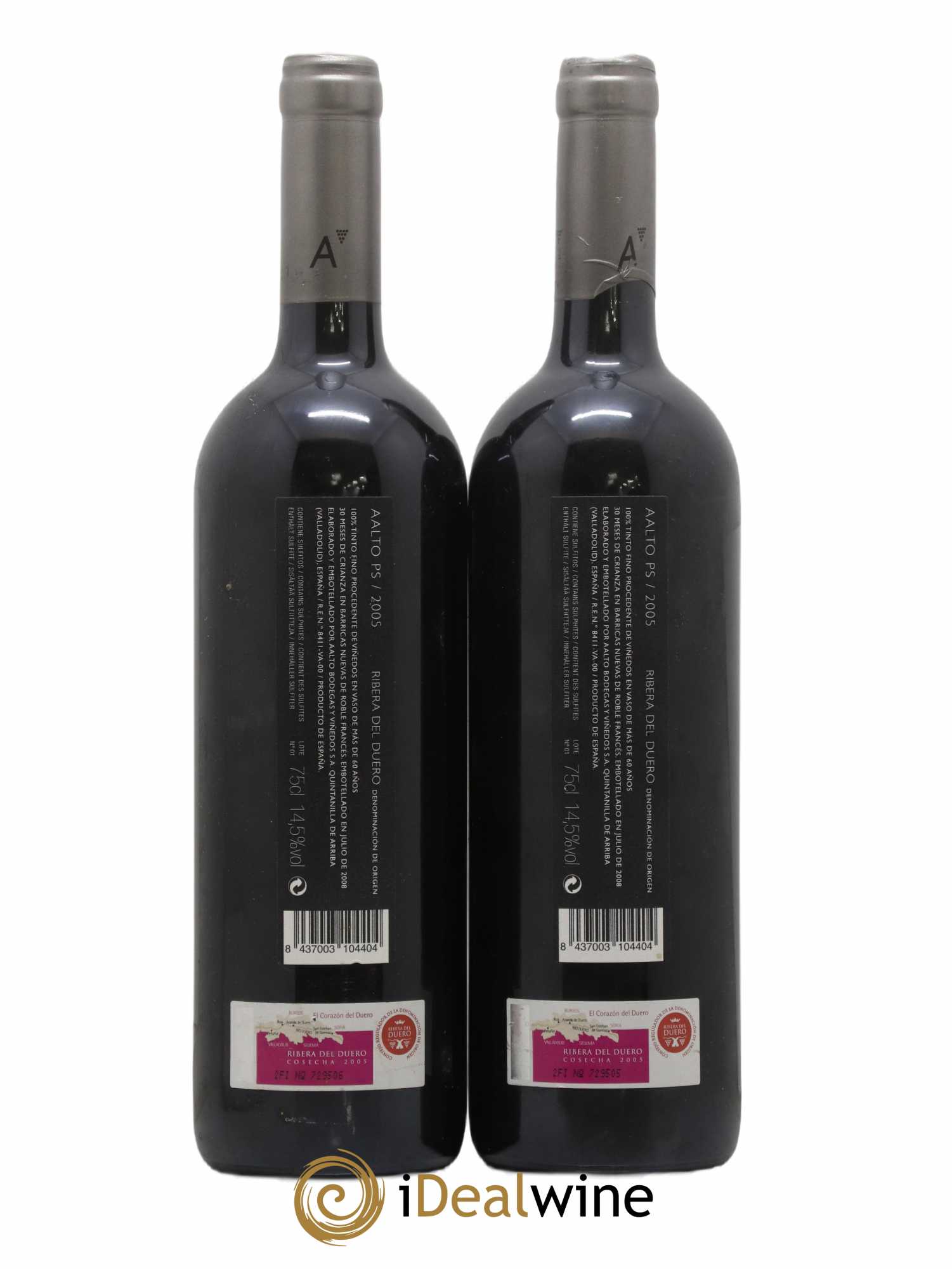 Ribera Del Duero DO Aalto PS Bodegas y Vinedos Aalto 2005 - Posten von 2 Flaschen - 1