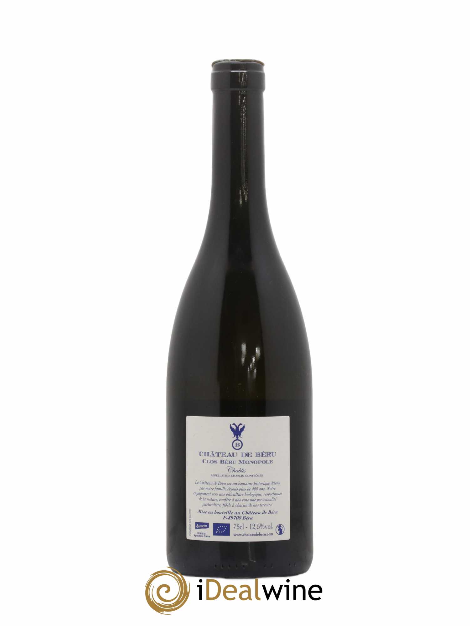 Chablis Clos Béru Monopole Château de Béru 2015 - Lot de 1 bouteille - 1