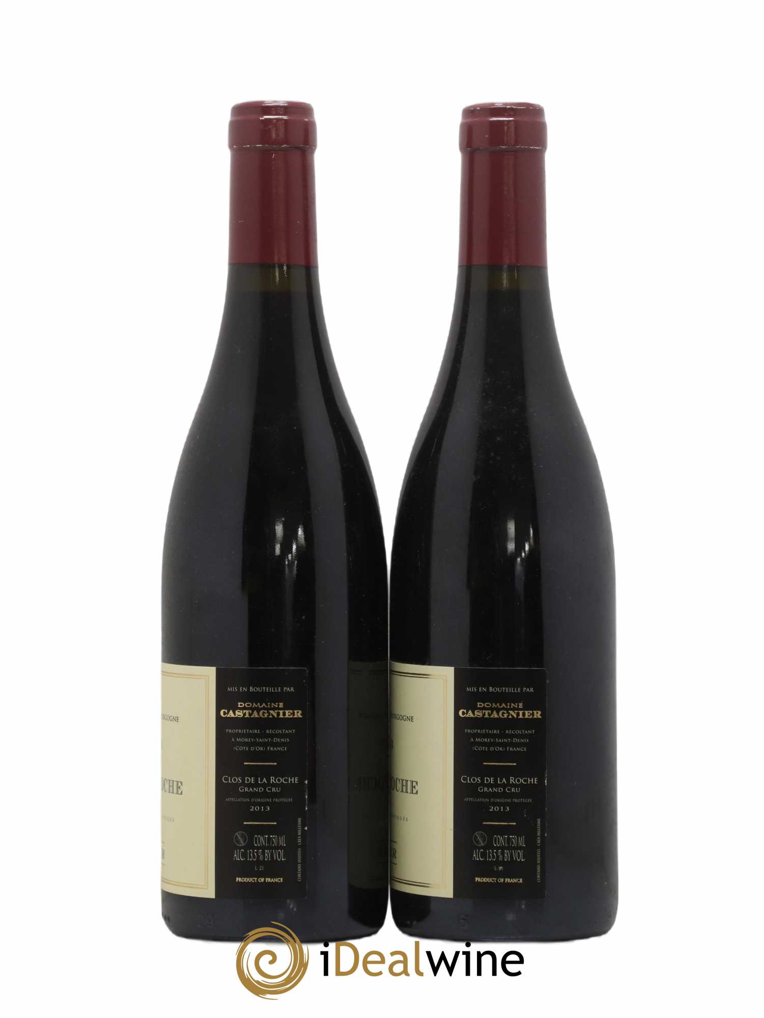 Clos de la Roche Grand Cru Domaine Castagnier 2013 - Lot de 2 bouteilles - 1