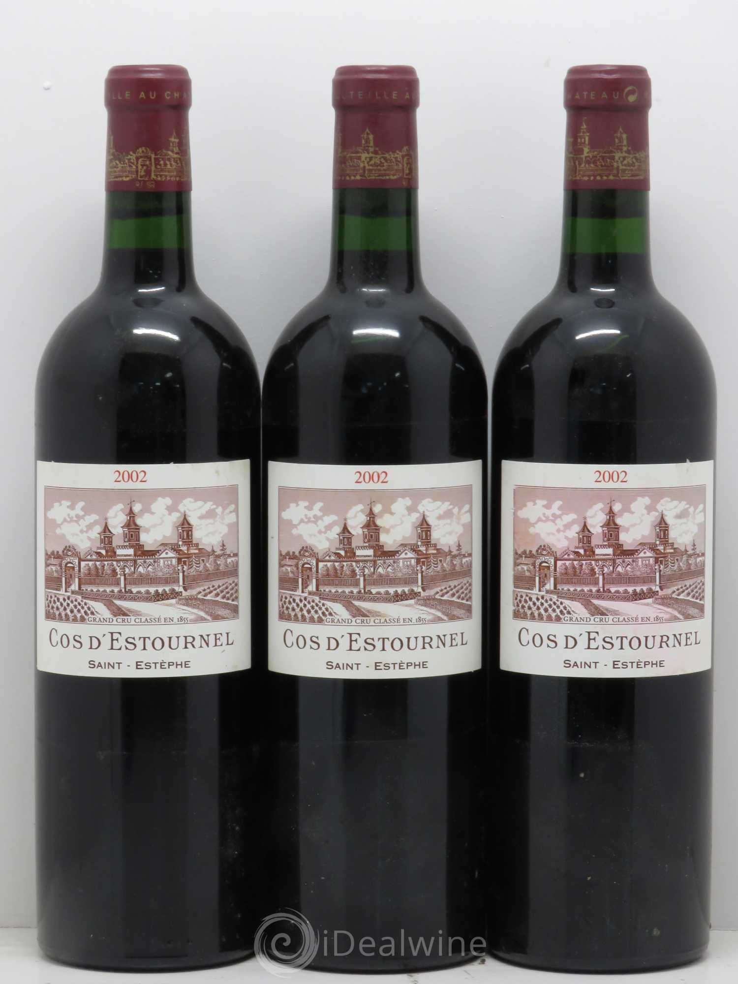 Cos d'Estournel 2ème Grand Cru Classé 2002 - Lot de 3 bouteilles - 0