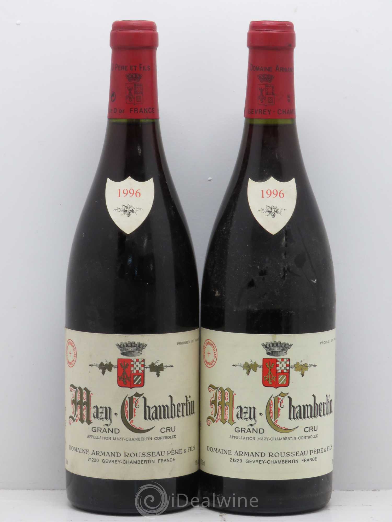 Mazis-Chambertin Grand Cru Armand Rousseau (Domaine) 1996 - Lot de 2 bouteilles - 0