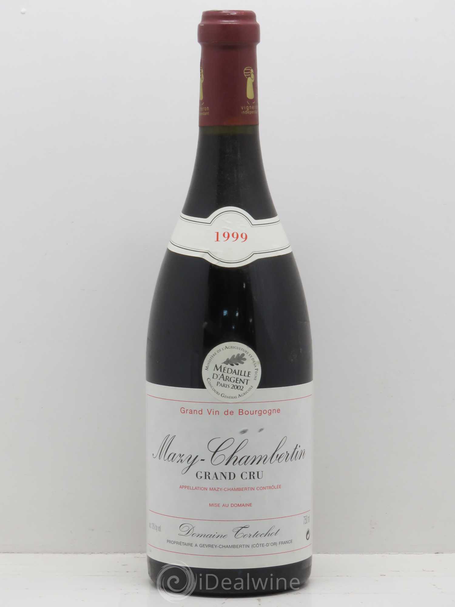 Mazis-Chambertin Grand Cru Tortochot 1999 - Lot de 1 bouteille - 0