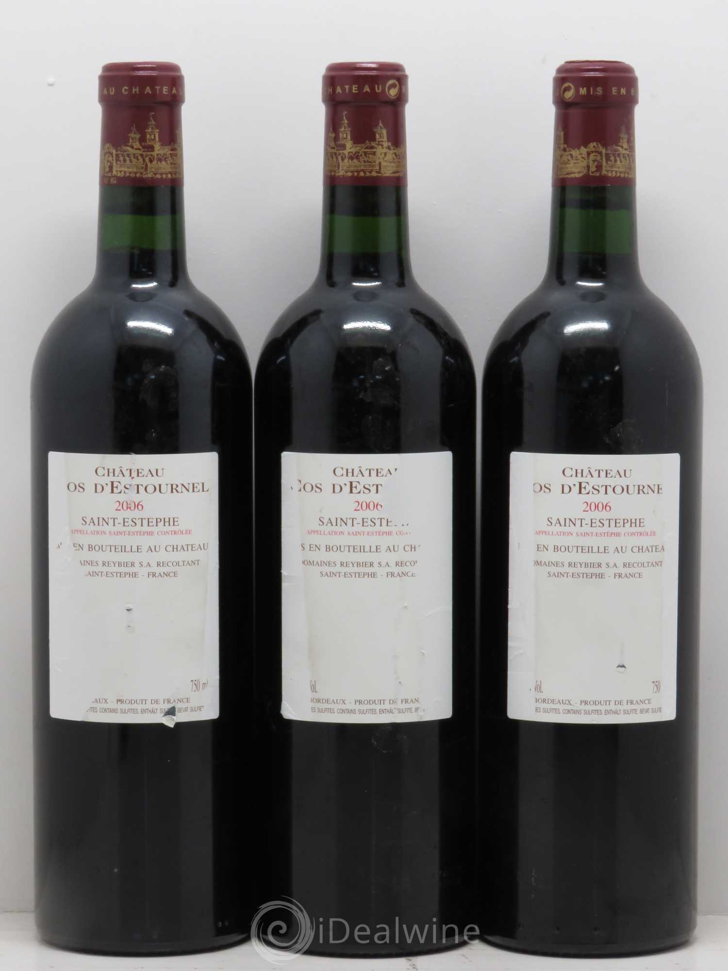 Cos d'Estournel 2ème Grand Cru Classé 2006 - Lot de 3 bouteilles - 1