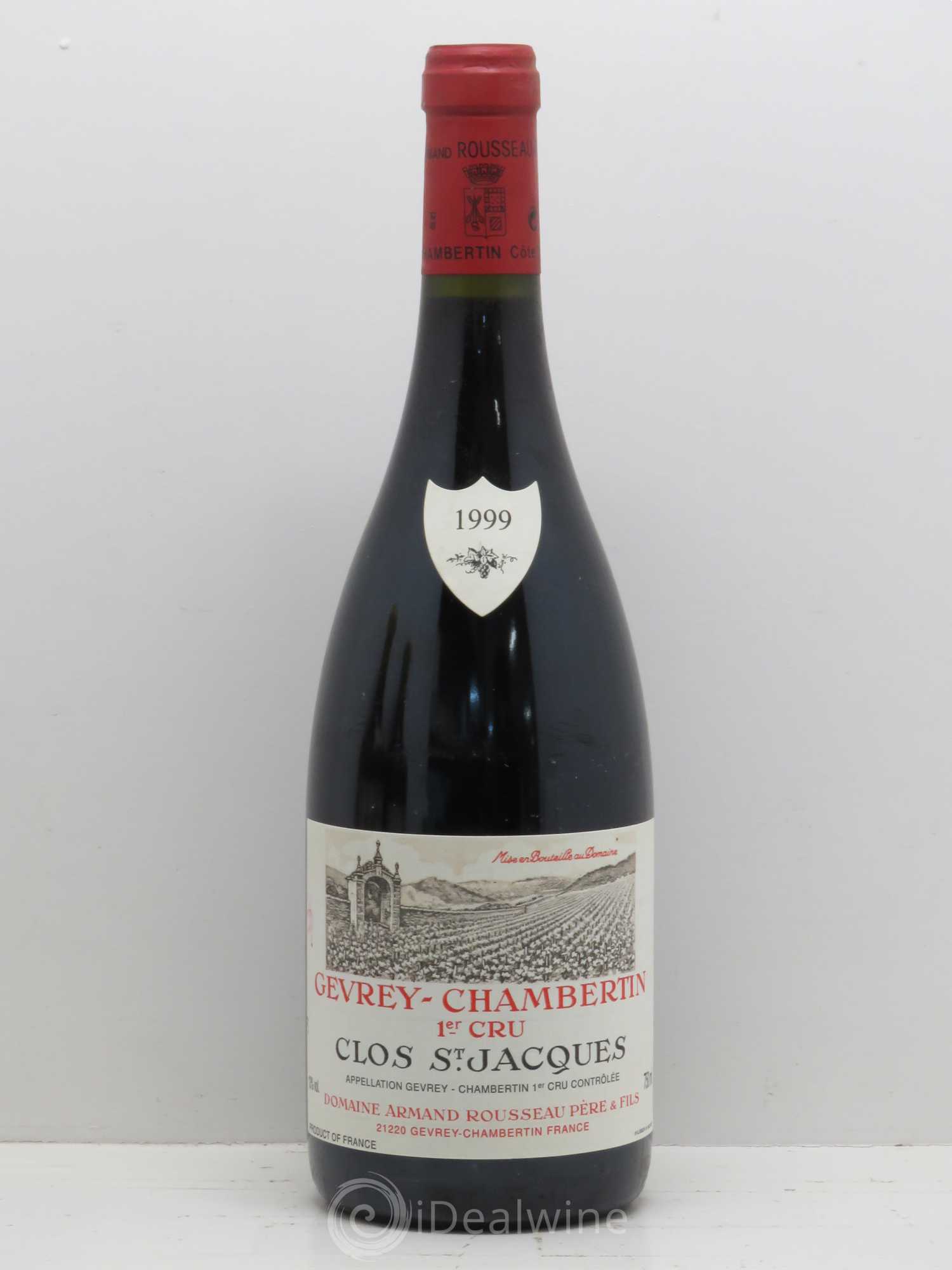 Gevrey-Chambertin 1er Cru Clos Saint-Jacques Armand Rousseau (Domaine) 1999 - Lot de 1 bouteille - 0