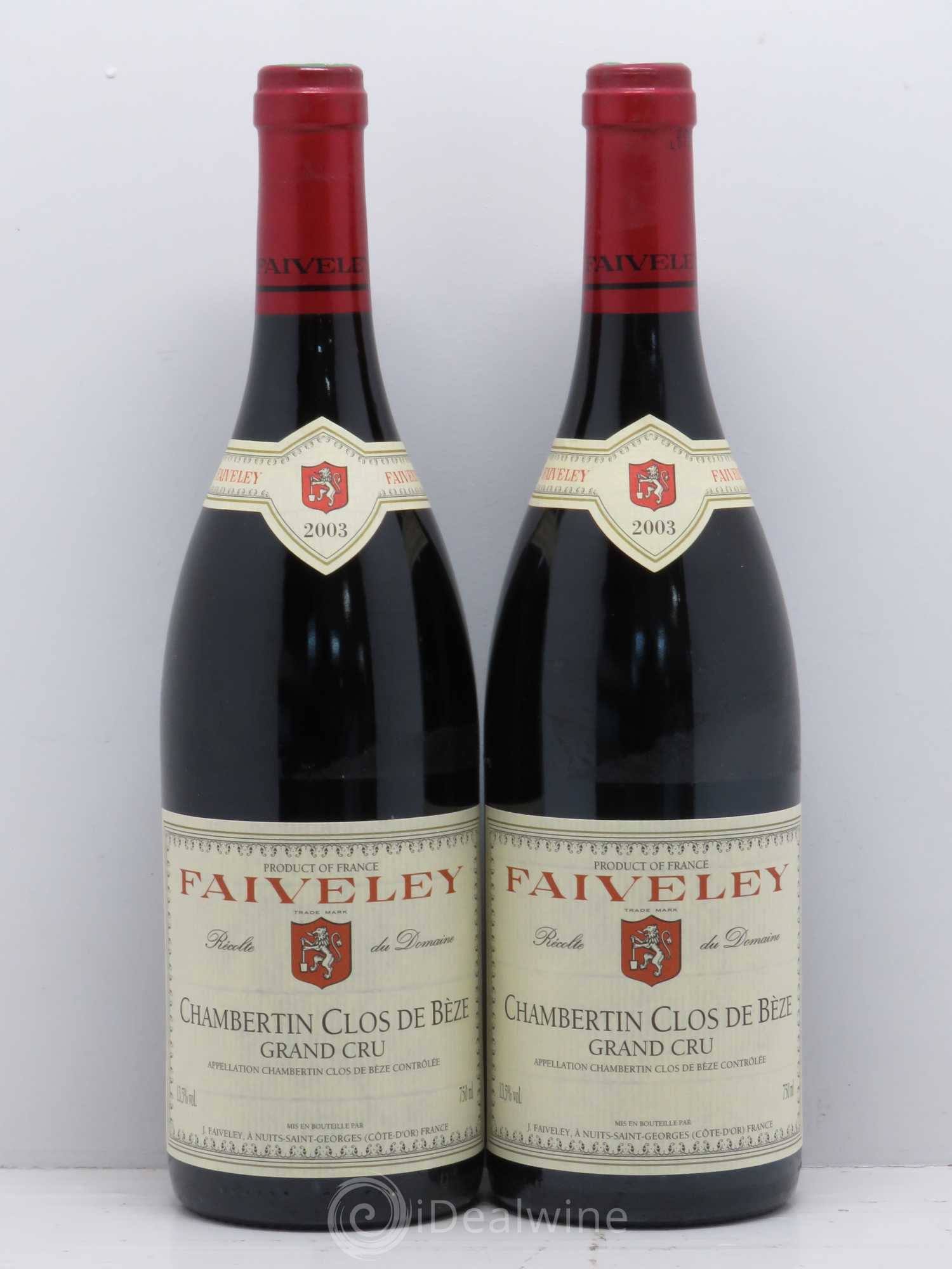 Chambertin Clos de Bèze Grand Cru Faiveley 2003 - Lot de 2 bouteilles - 0