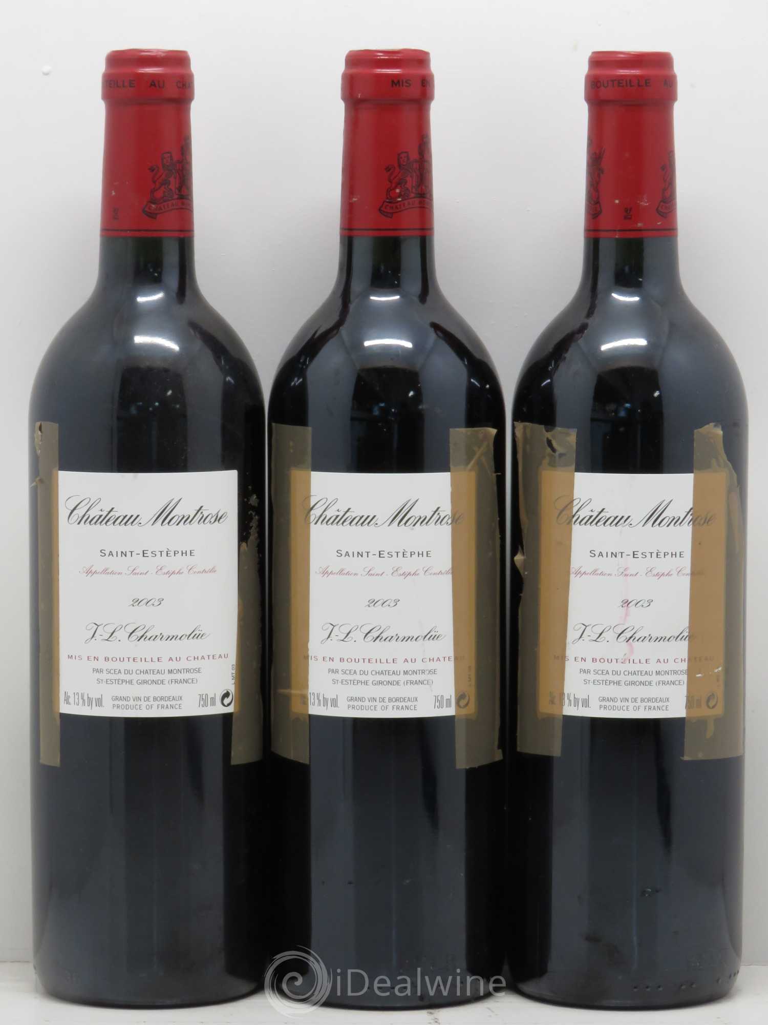Château Montrose 2ème Grand Cru Classé 2003 - Lot de 6 bouteilles - 4
