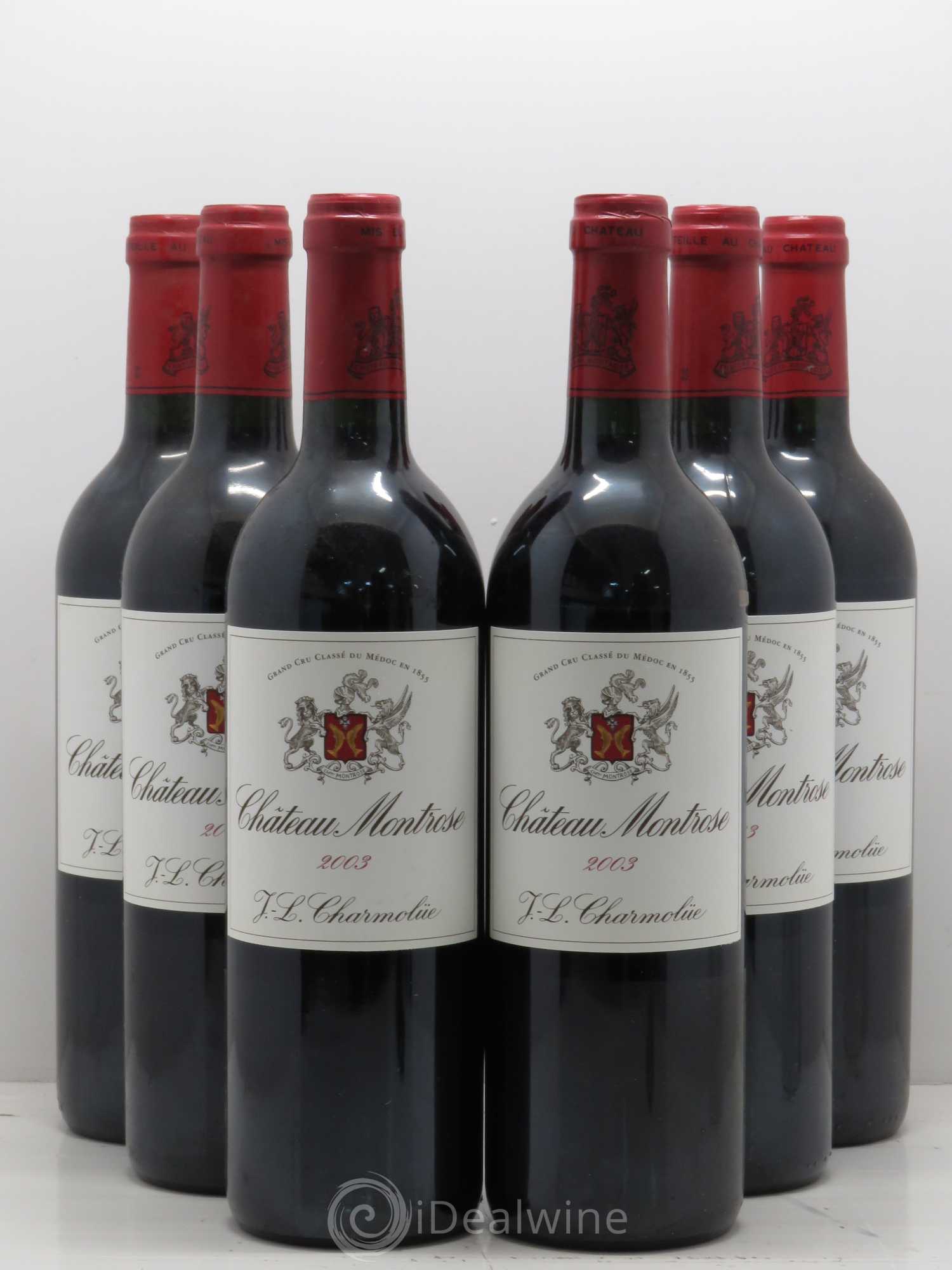 Château Montrose 2ème Grand Cru Classé 2003 - Lot de 6 bouteilles - 0