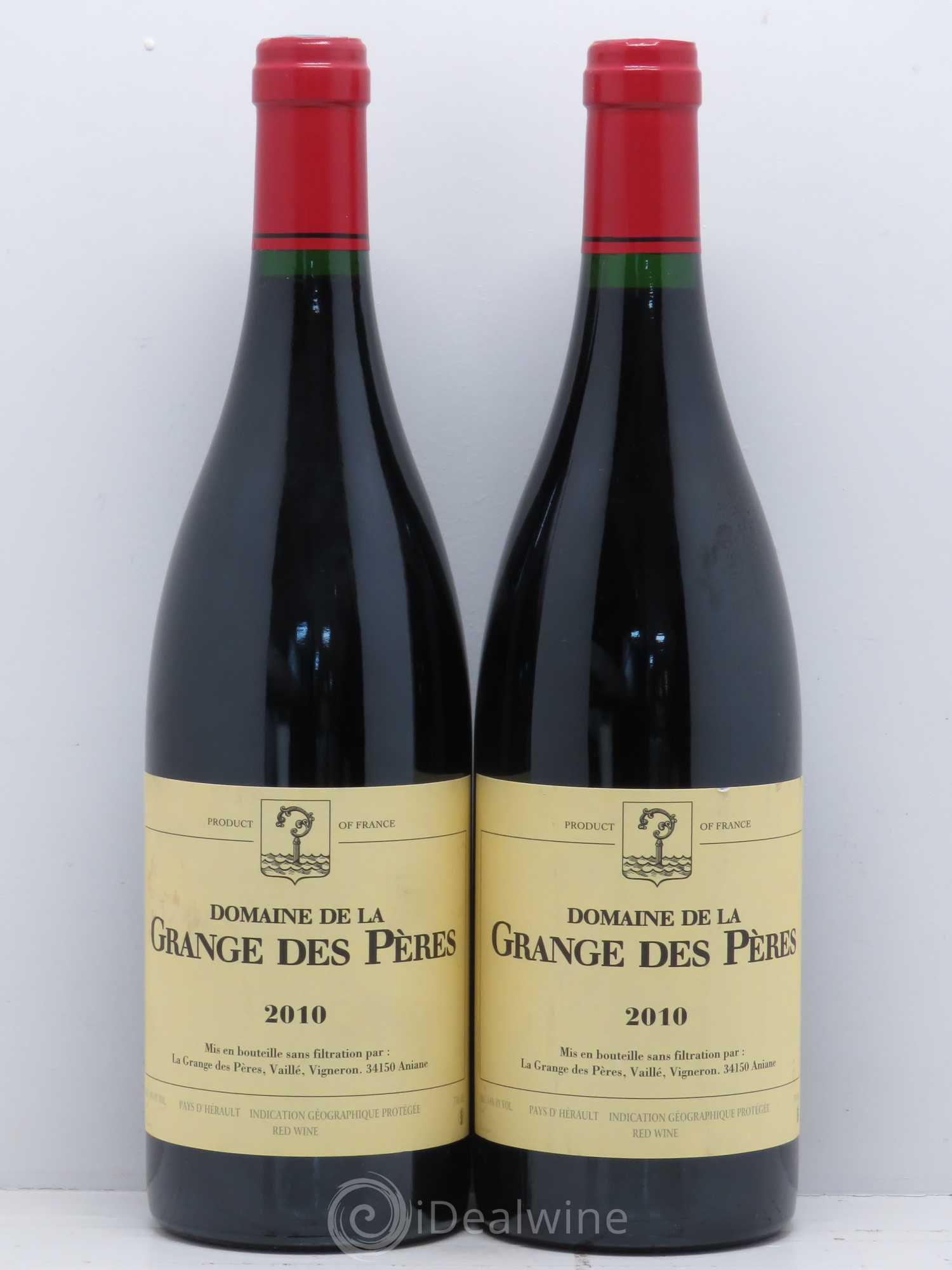 Pays d'Hérault Grange des Pères Laurent Vaillé 2010 - Lot de 2 bouteilles - 0