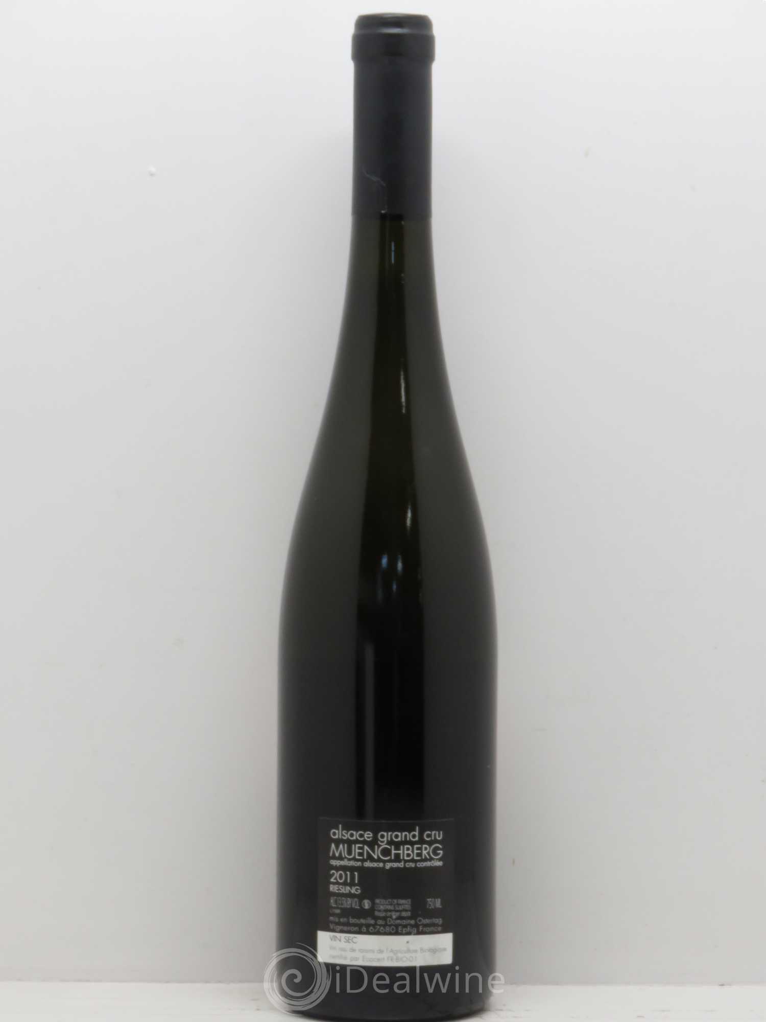 Alsace Riesling Grand Cru Muenchberg Ostertag (Domaine) 2011 - Lot de 1 bouteille - 1